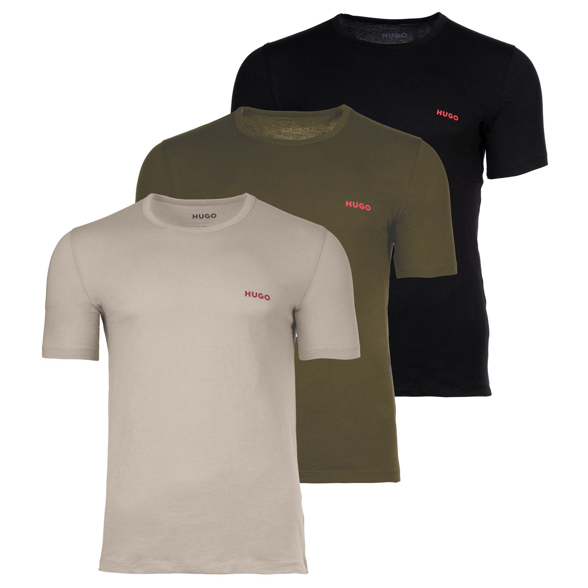 HUGO T-Shirt Herren T-Shirt 3er Pack günstig online kaufen