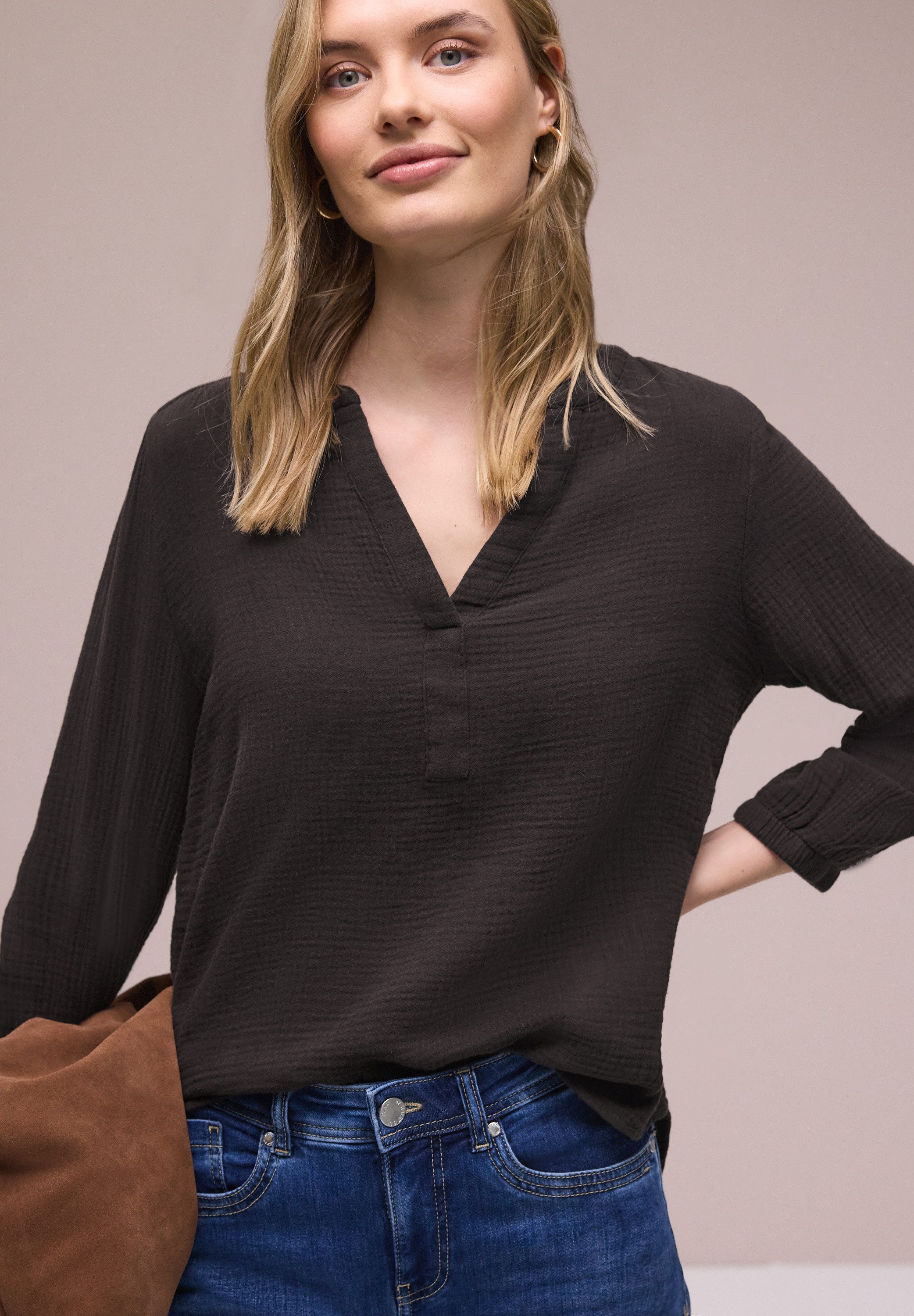 STREET ONE Shirtbluse mit 3/4 Ärmeln