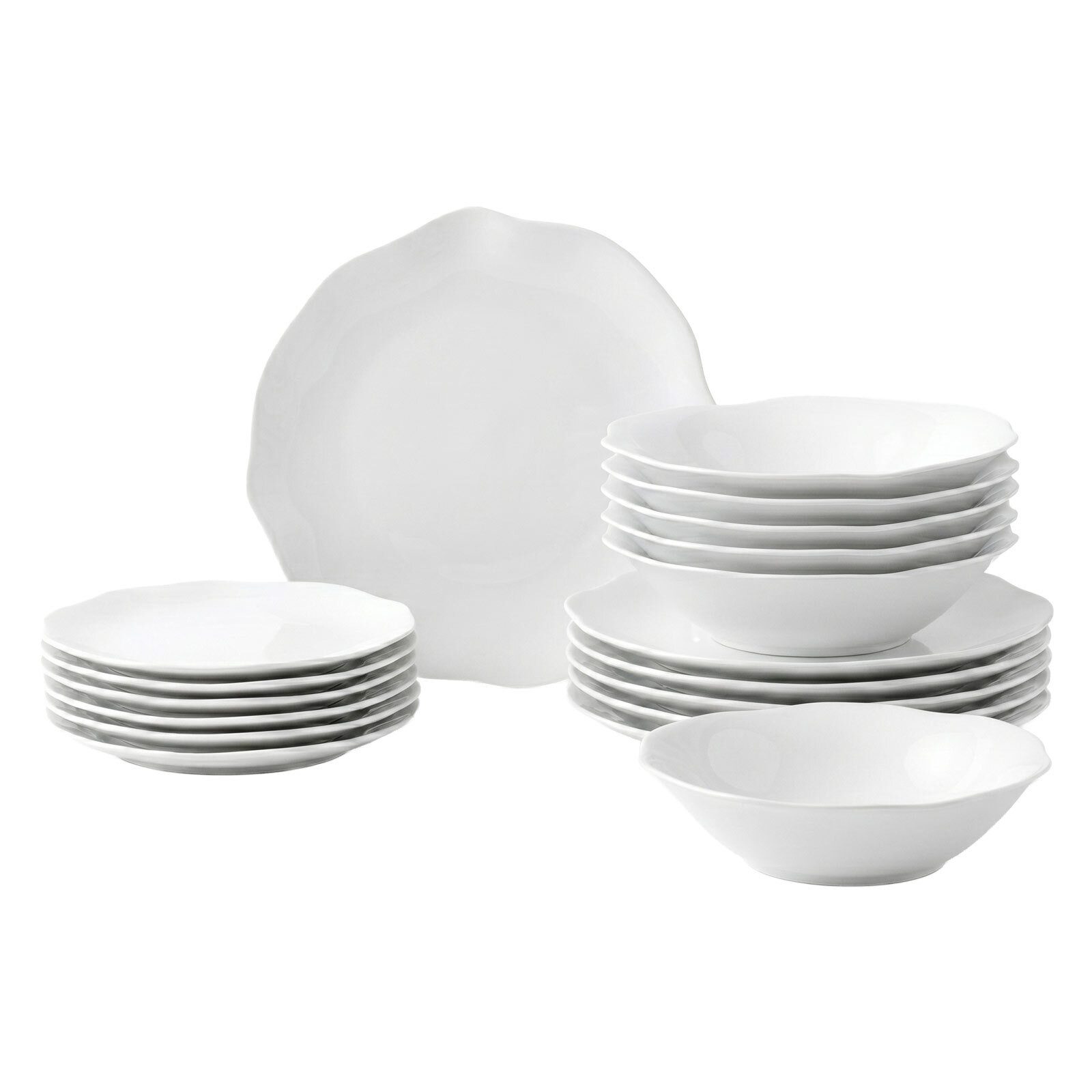 Villeroy & Boch Tafelservice Pura Teller-Set 18-tlg. (18-tlg), 6 Personen, Porzellan