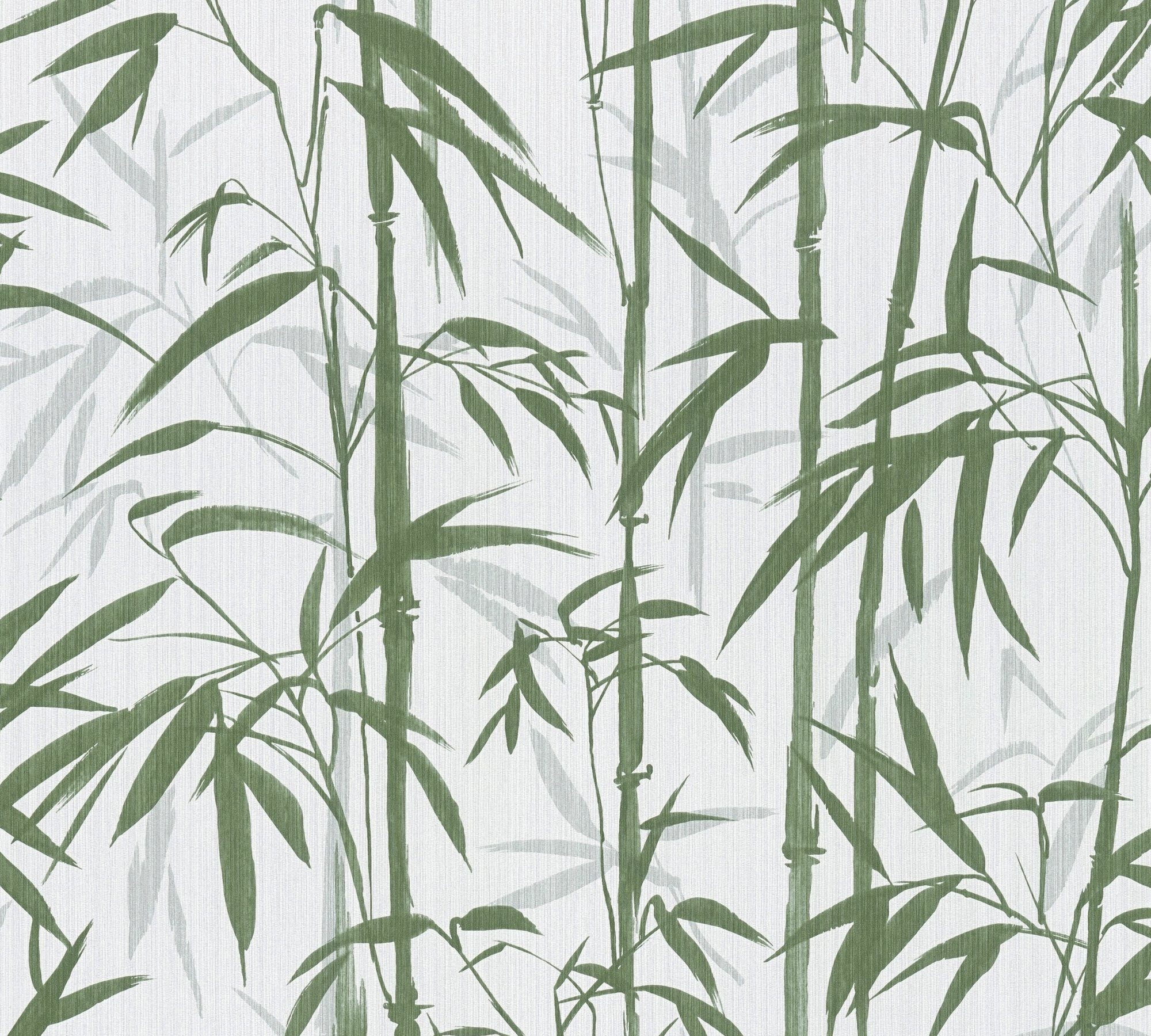 A.S. Création METROPOLIS BY MICHALSKY LIVING Vliestapete Change is good, Bold Bamboo, botanisch, floral, tropisch, Designertapete Tapete Bambus creme/grün