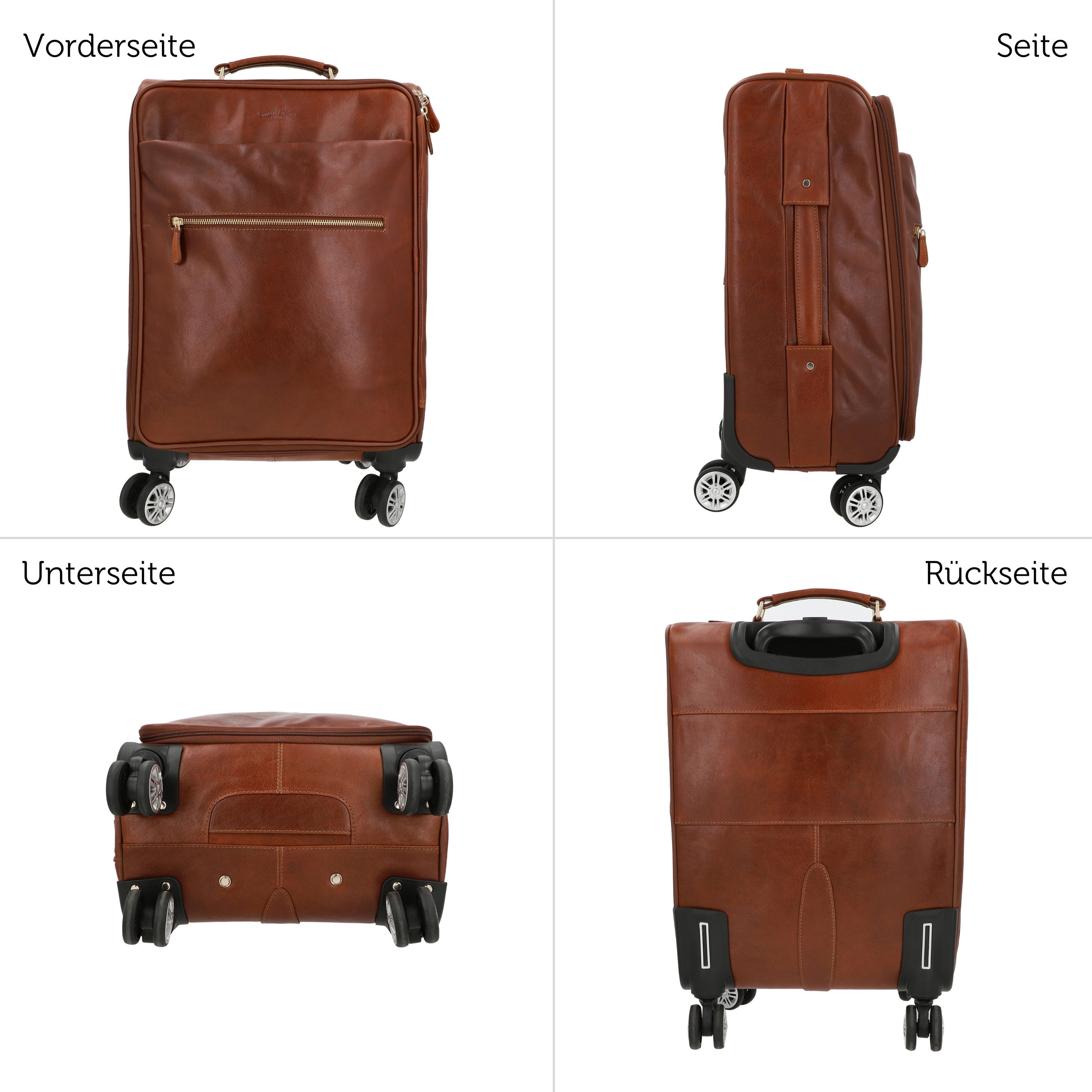 Gusti Leder Reisetasche Gusti Leder Reisetrolley Asia (1-tlg)