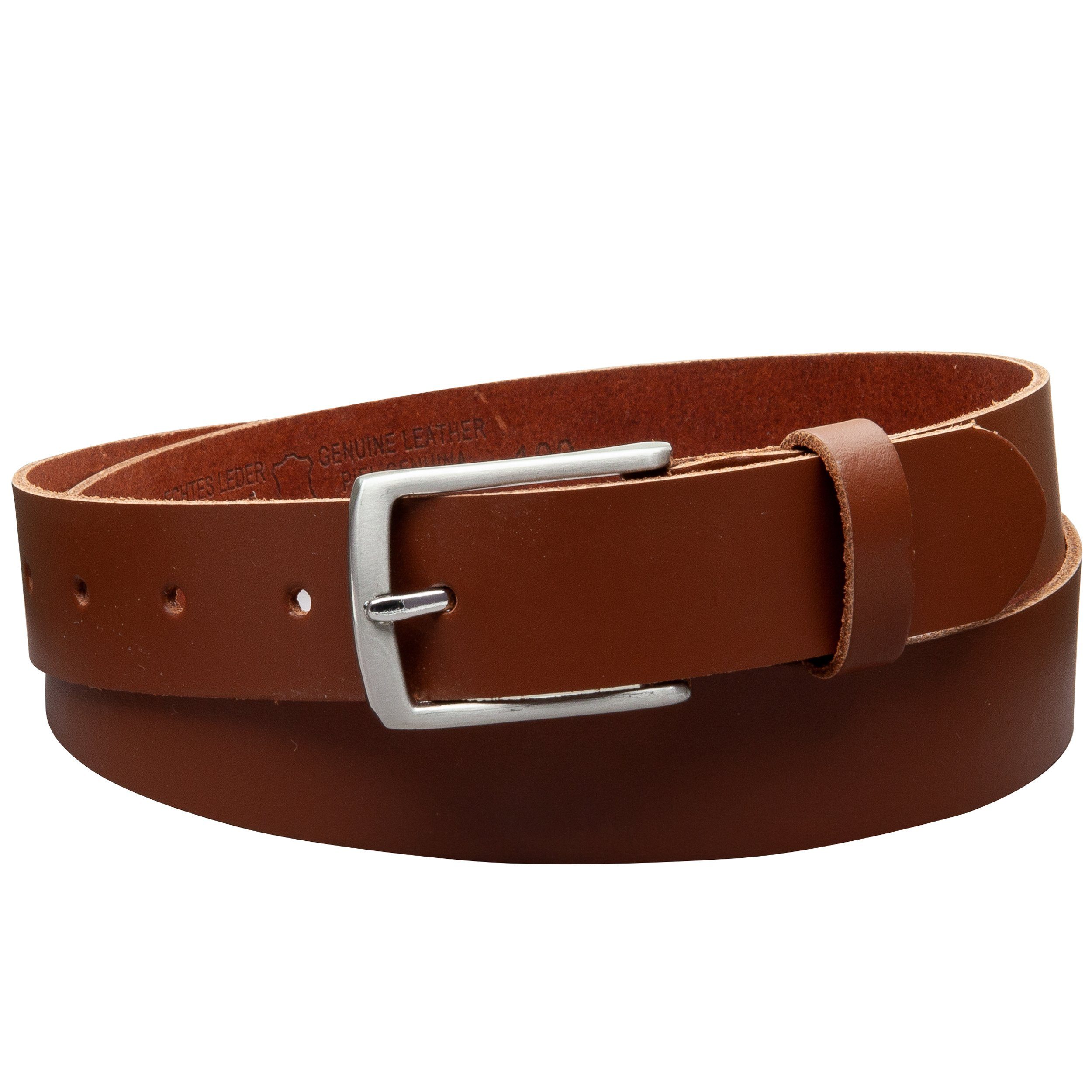 COLOGNEBELT Ledergürtel OM311-SL-Hellbraun MADE IN GERMANY, Hellbraun Kürzbar, 100 % Echtleder, Aus einem Stück, Unisex – Bild 3 von 5