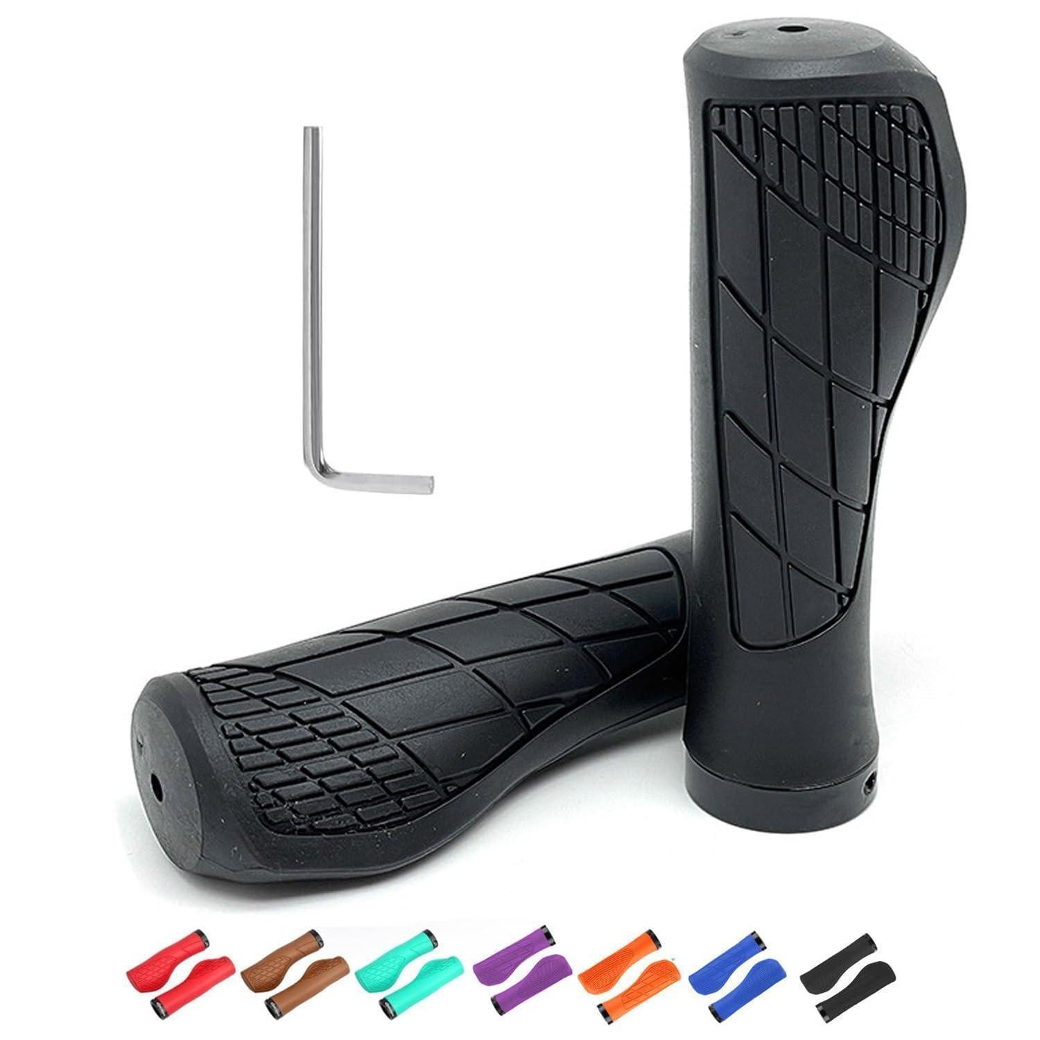 LuxusKollektion Fahrradlenkergriff Fahrradgriffe 1 Paar 22mm ergonomisch rutschfest Grun (1-St)