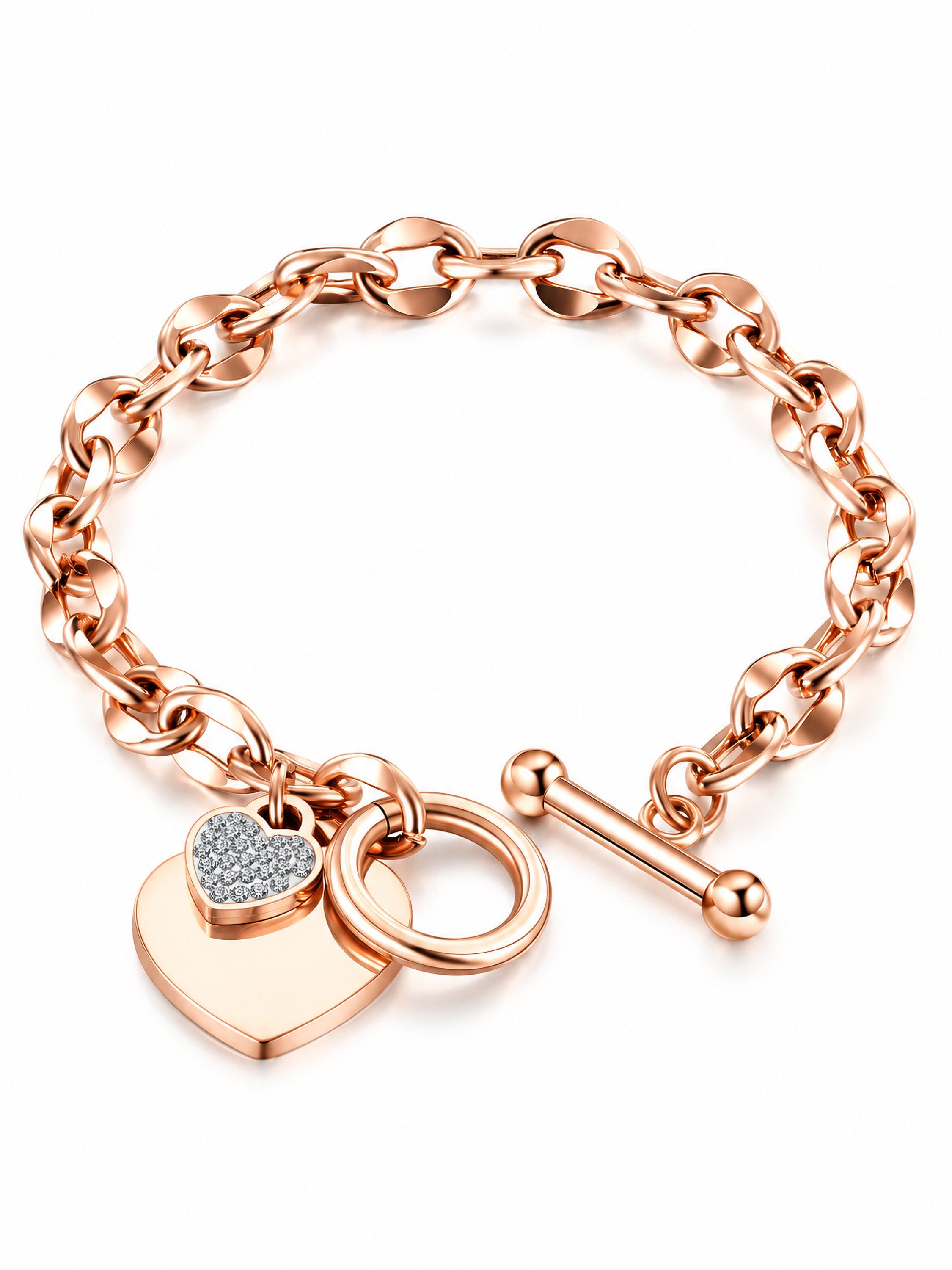 COLLEZIONE ALESSANDRO Armband Strassherz (1-tlg)