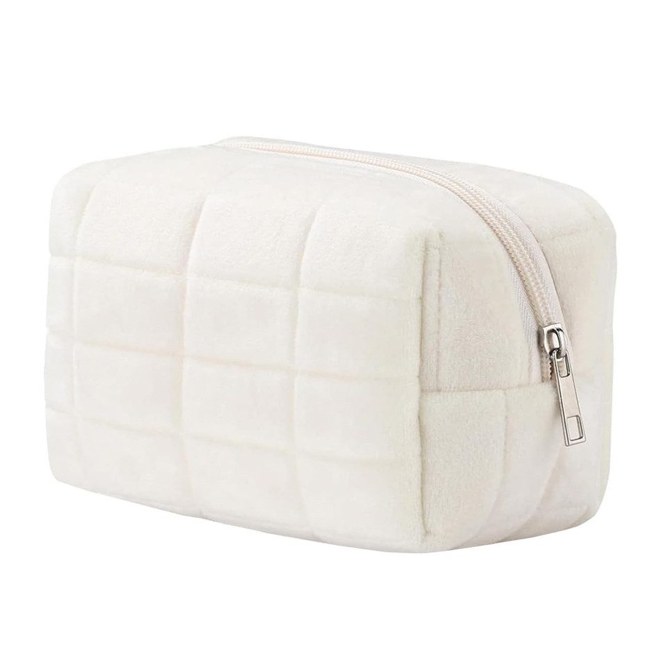 Coonoor Kosmetiktasche Kosmetiktasche aus Plüsch, Kosmetiktasche, Kosmetiktasche Reise Make-Up Kulturbeutel Beautycase