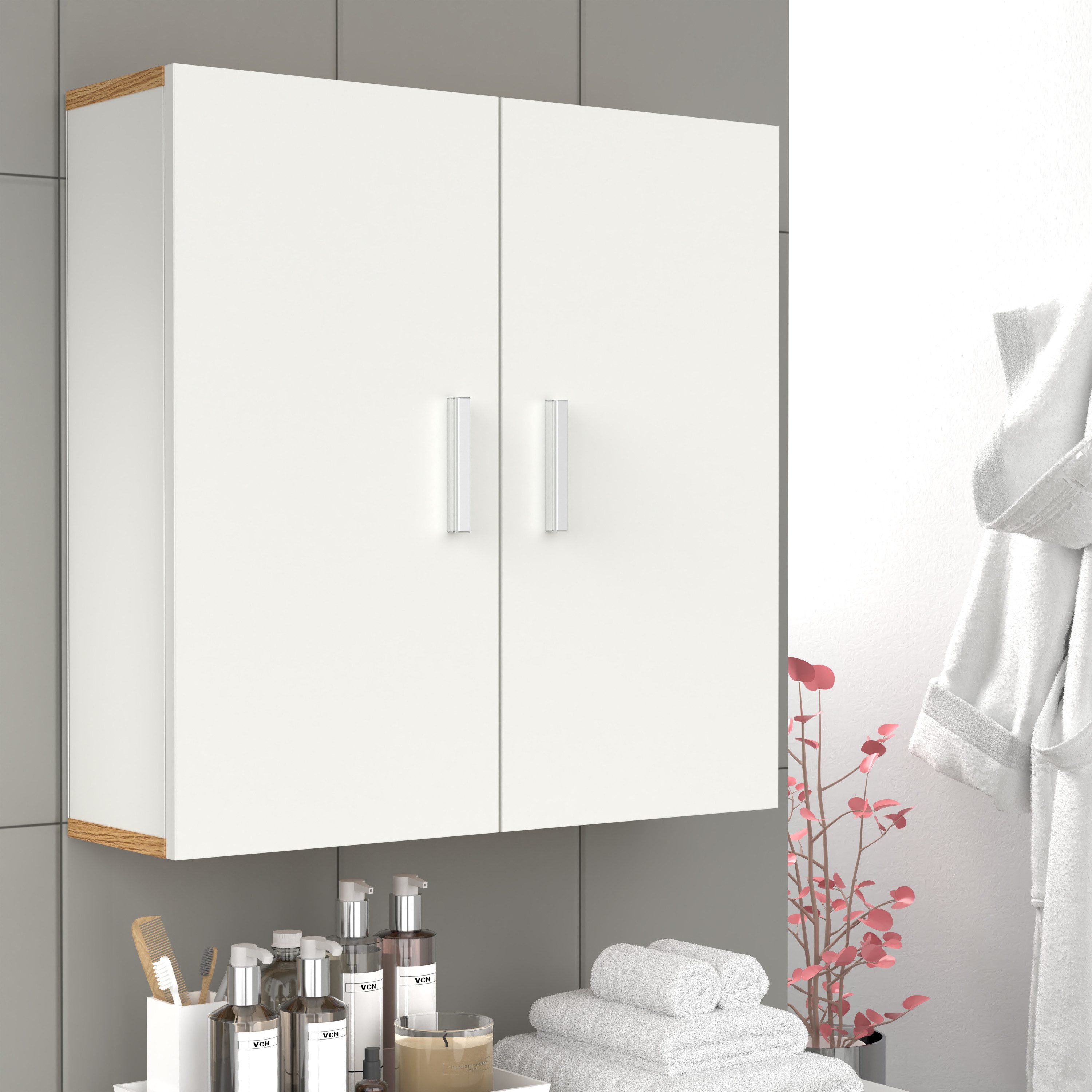 VCM Hängeschrank Wandregal Badregal Badmöbel Wandschrank Landos