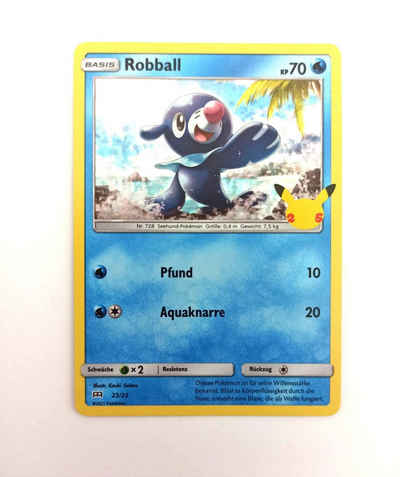 The Pokémon Company International Sammelkarte Pokemon Karte Robball 23/25 25th Jubiläum FOIL HOLO