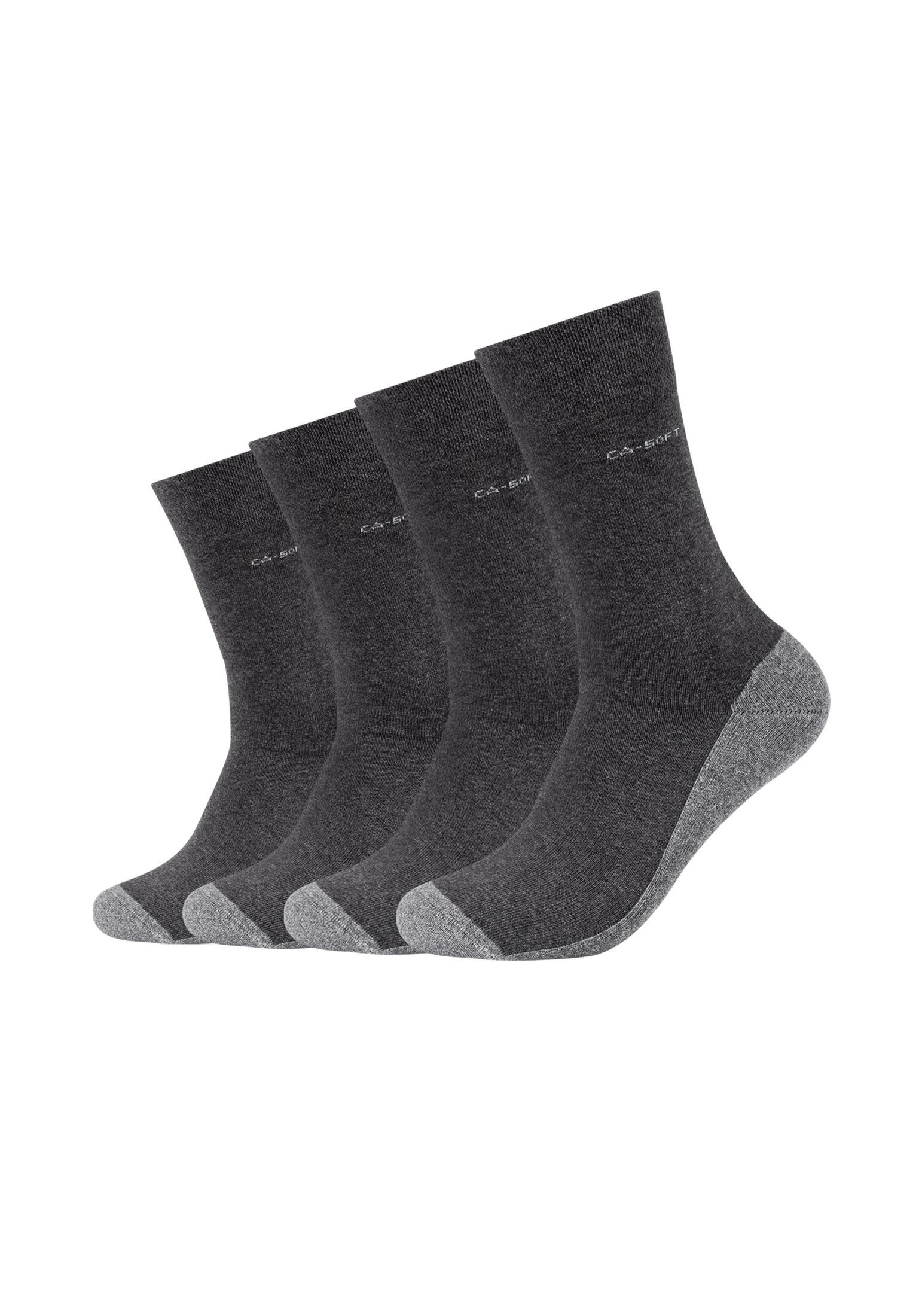 Camano Socken Socken 4er Pack dark grey melange