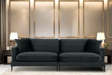 Leonique Big-Sofa Cozy, mit losen Kissen und Metallbeinen