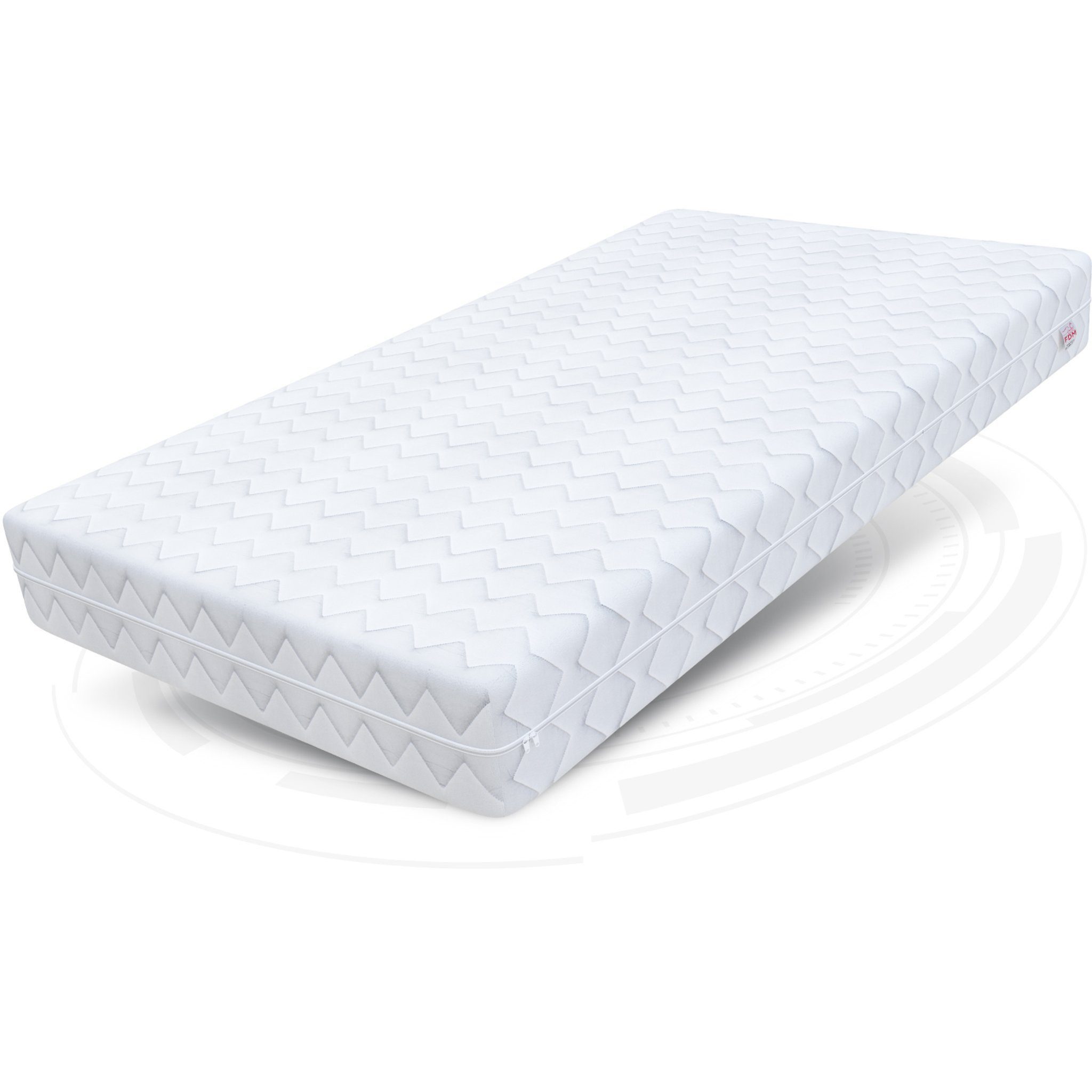 Kaltschaummatratze COMFORT MAX DOUBLE 90x200, 140x200, 180x200 cm & weitere Größen, FDM, 20 cm hoch, (komfortable Matratze, Allergiker geeignet), Wendematratze mit zwei unterschiedlich festen Liegeseiten