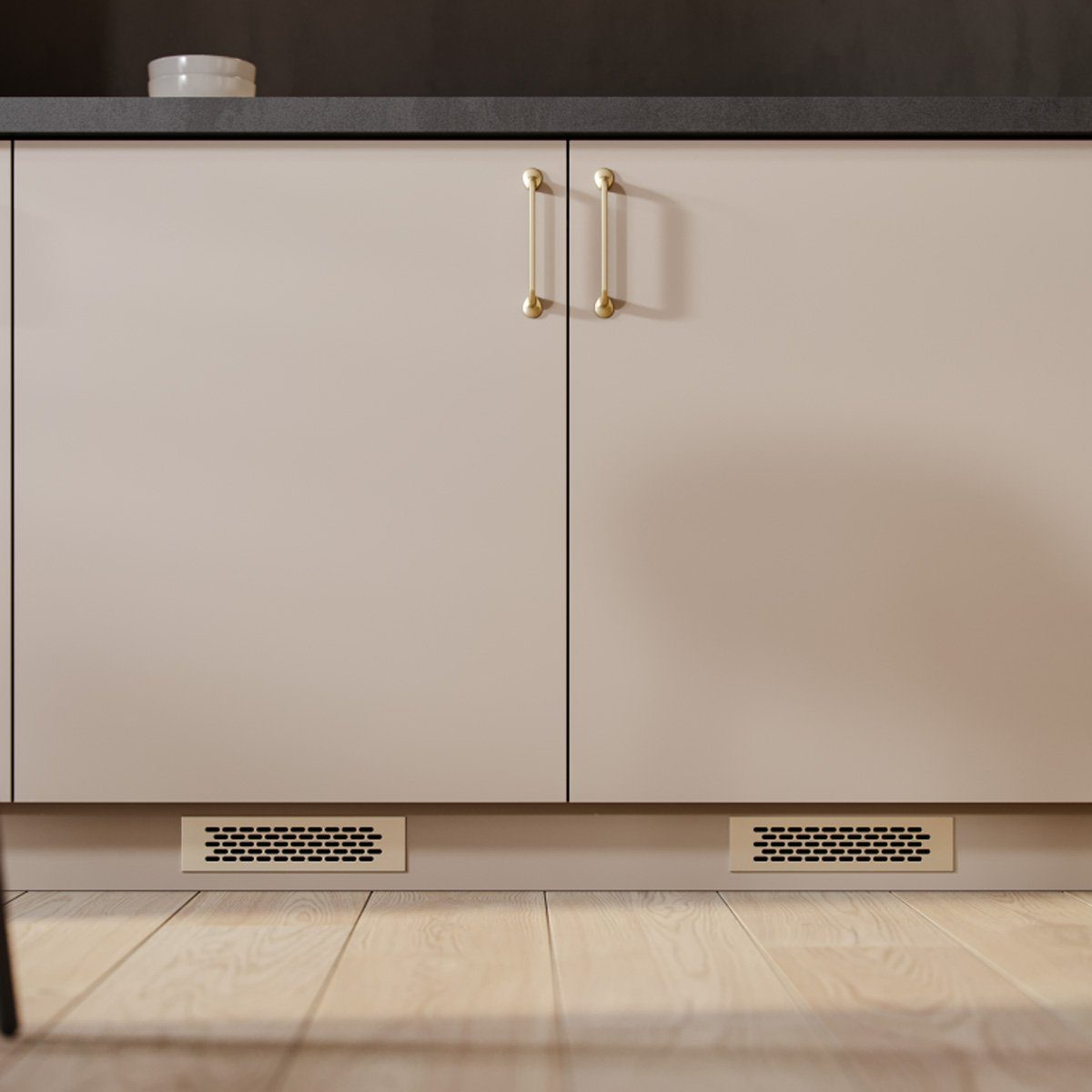 MS Мебельная фурнитура Вентиляционные решетки Aluminium Stegblech 60mm x 245mm Belüftungsgitter