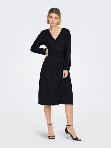 Das Produkt erfreut sich großer Beliebtheit ONLY Midikleid ONLMERLE WRAP L/S JRS MIDI DRESS