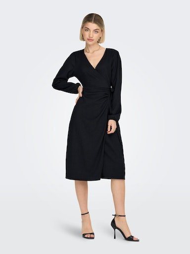 ONLY Midikleid ONLMERLE L/S WRAP MIDI DRESS JRS