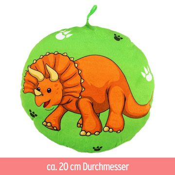 BEMIRO Dekokissen Dino Kissen aus Plüsch - ca. 20 cm