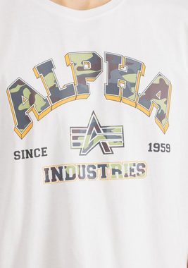 Alpha Industries T-Shirt ALPHA INDUSTRIES Men - T-Shirts College Camo T