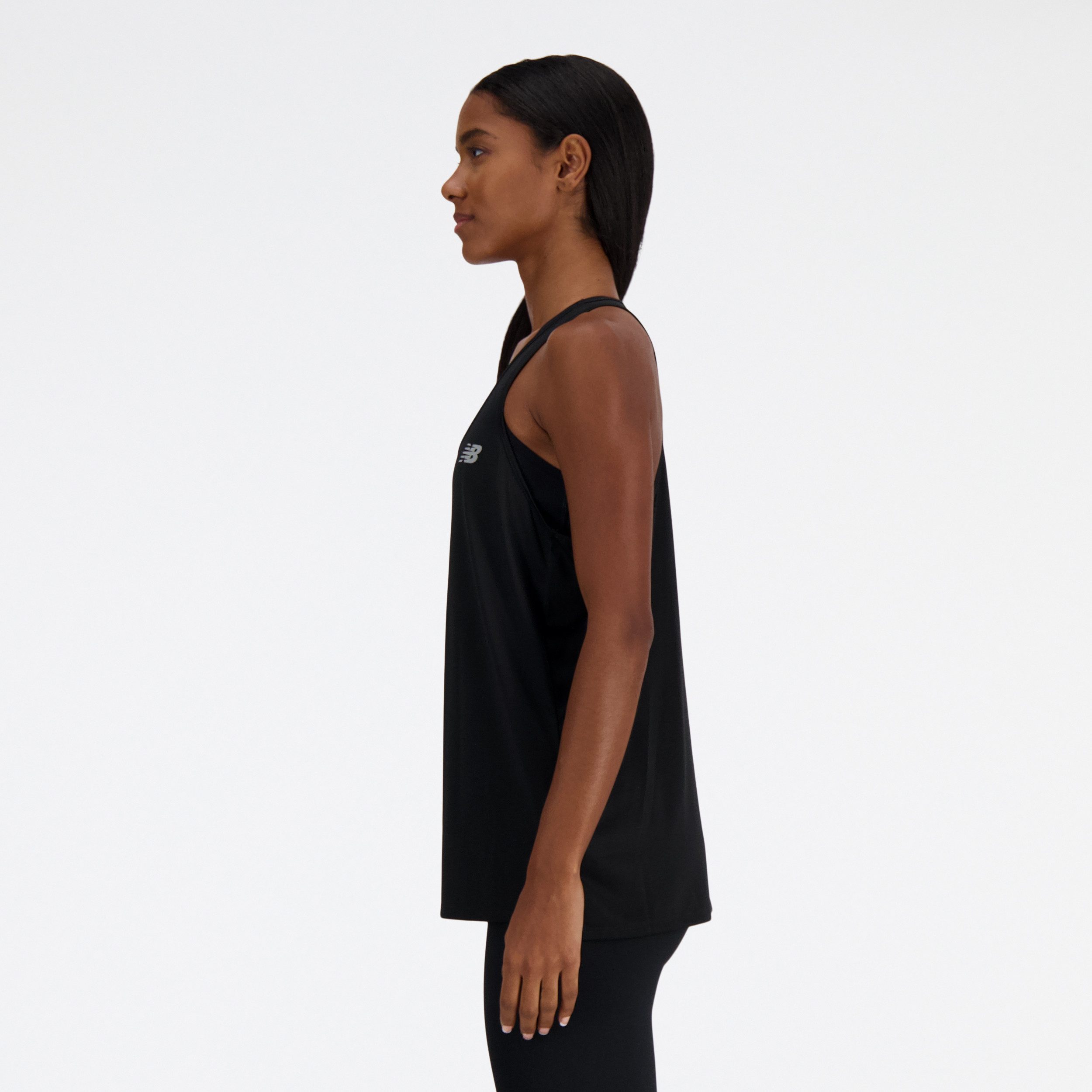 New Balance Tanktop Sport Essentials Tank Womens TOP-36325 mit Ringerrücken, ärmellos, aus Polyester, lockere Passform