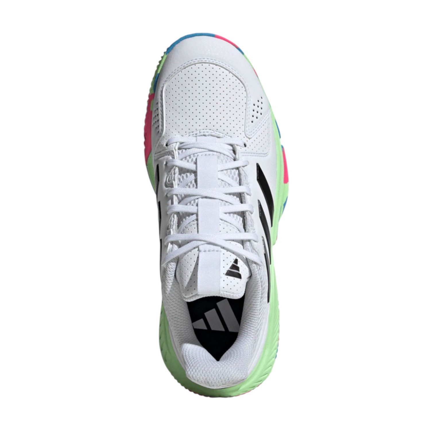 adidas Performance Hallen-Indoorschuhe Court Flight weiss/bunt Damen Squashschuh