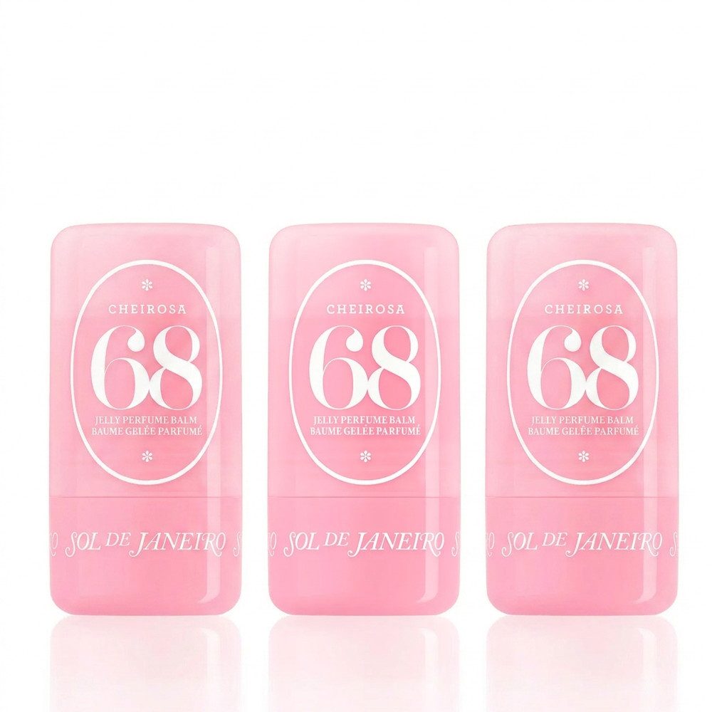 Sol de Janeiro Körperpflegeduft Sol de Janeiro Cheirosa 68 Jelly Perfume Balm Stick 3er Set, Vorteilspack mit drei Jelly-Duftsticks