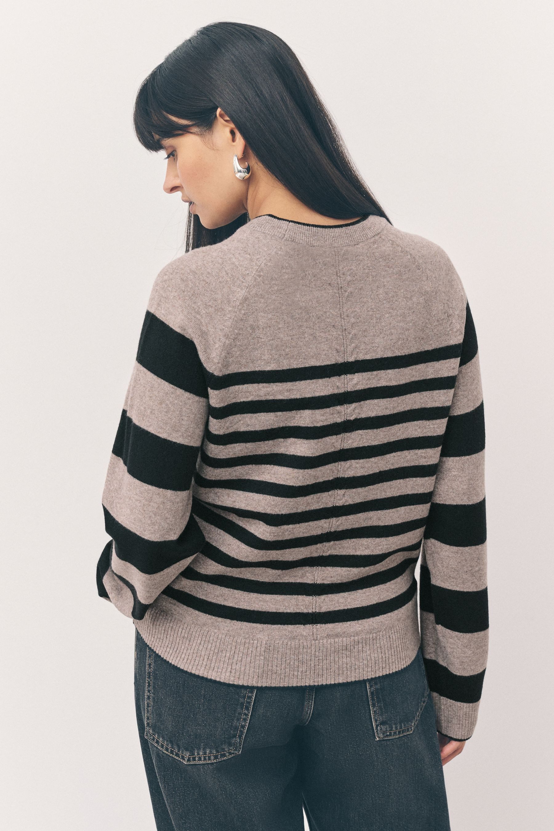 Next Strickpullover Langärmeliger, superweicher Pullover mit Rundhals (1-tl günstig online kaufen