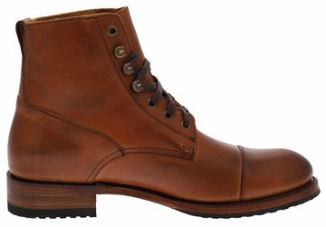 Sendra Boots KASPER 9049 Braun Stiefelette Rahmengenähte Schnürstiefelette