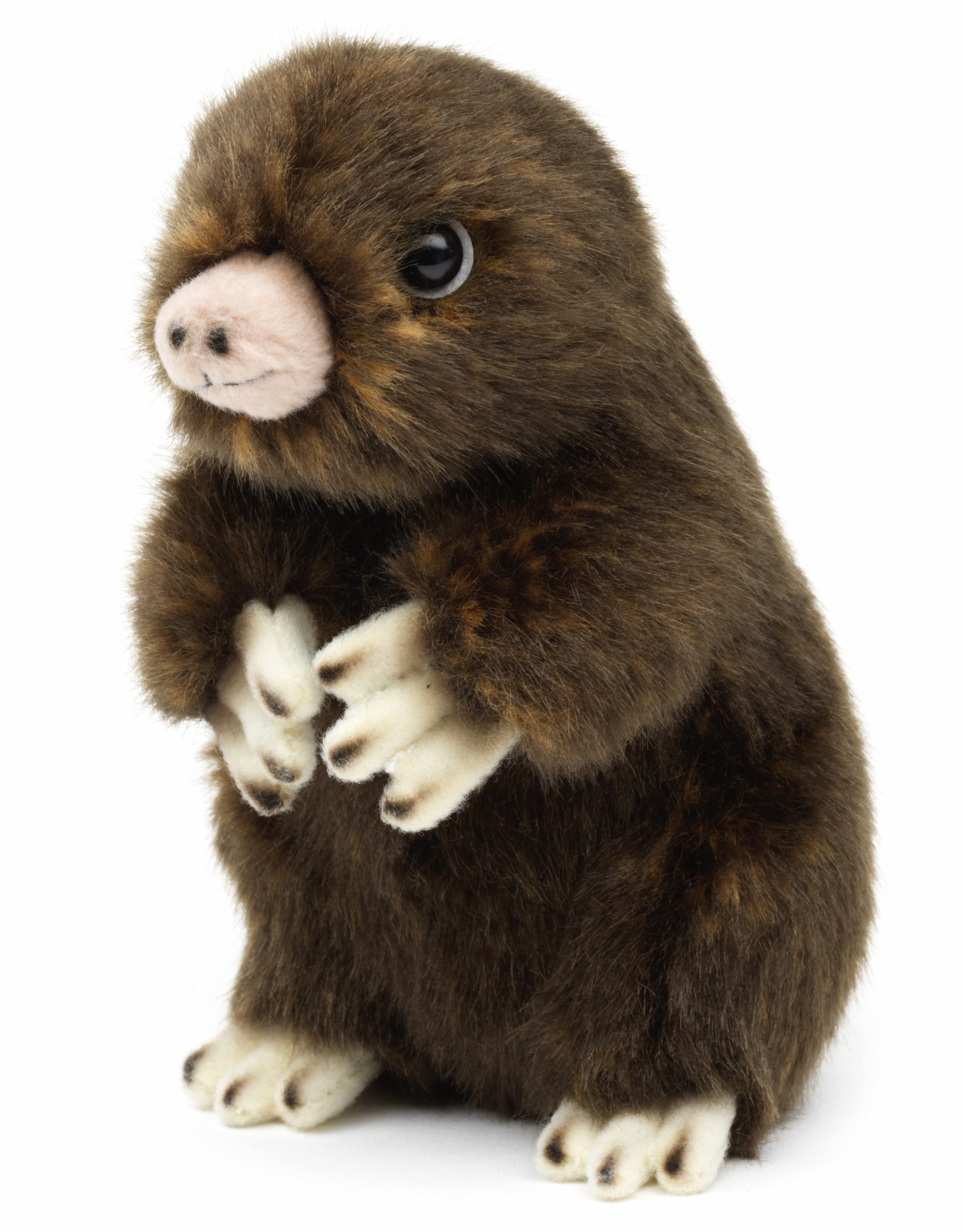 Uni-Toys Kuscheltier Maulwurf - 14 cm (Höhe) - Plüschtier, zu 100 % recyceltes Füllmaterial