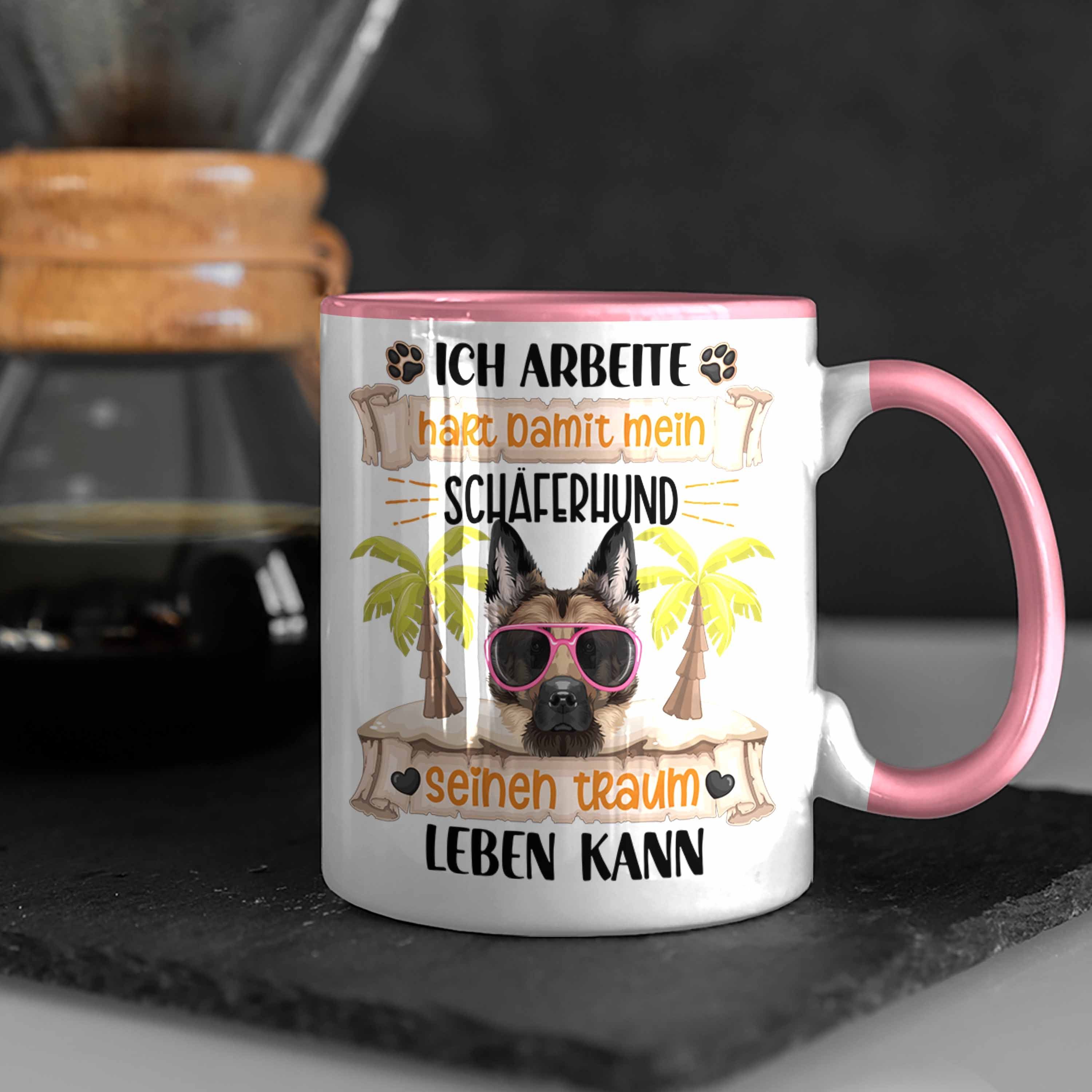 Trendation Spruch Lustiger Tasse Rosa Besitzer Ich Tasse Schäferhund A Geschenkidee Geschenk