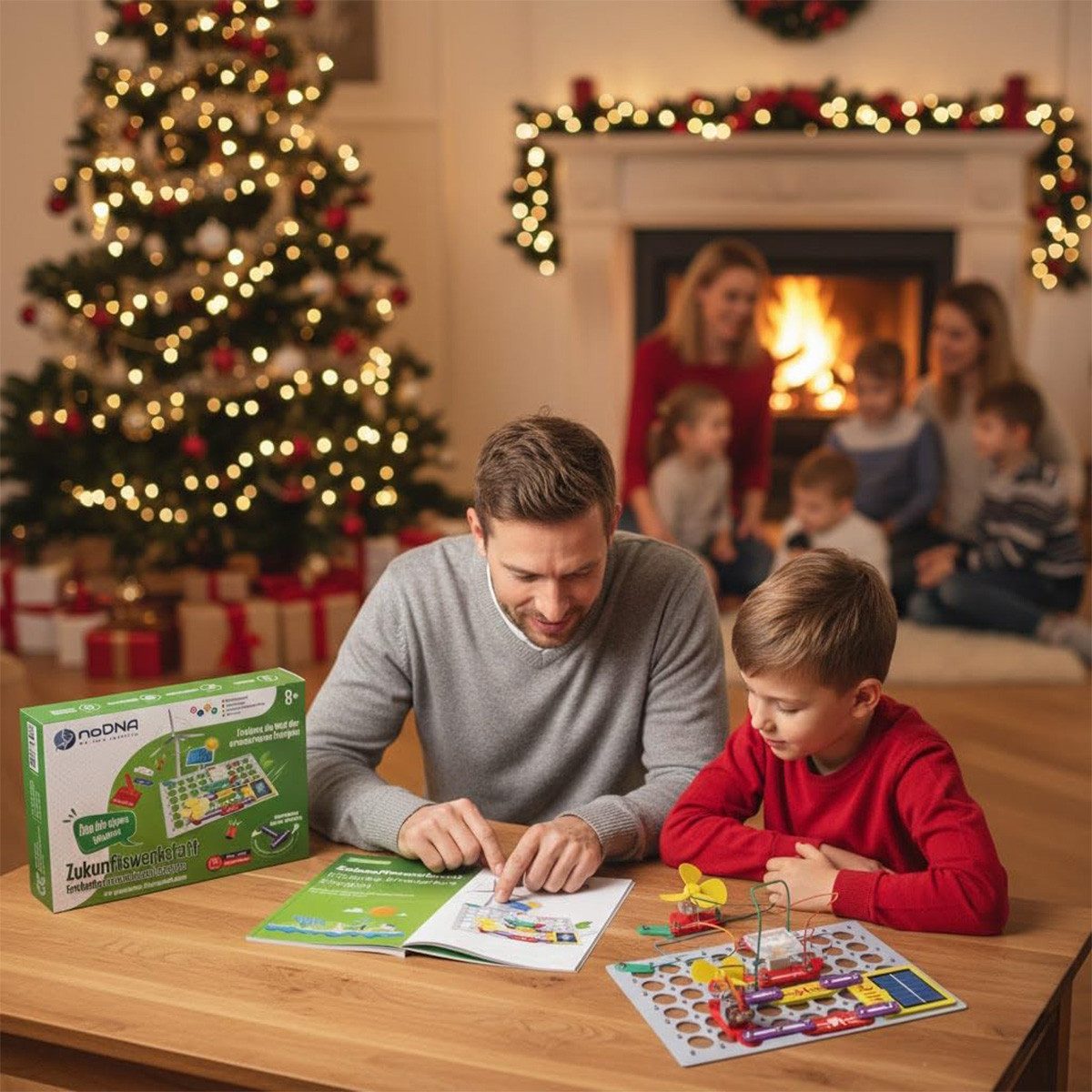 noDNA We love robotics Experiment kit Renewable energies for children aged 8 and up, including illustrated instructions & exciting background information