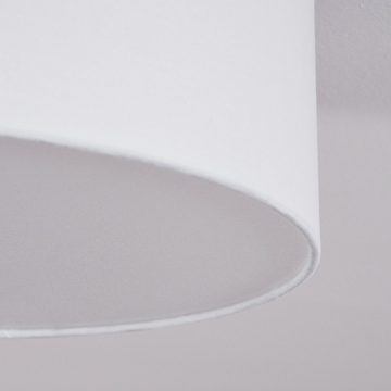 hofstein Deckenleuchte »Villacidro« dimmbare Deckenlampe aus Metall/Stoff in Weiß, 3000 Kelvin, max. 4200 Lumen, dimmbar über herkömmlichen Lichtschalter