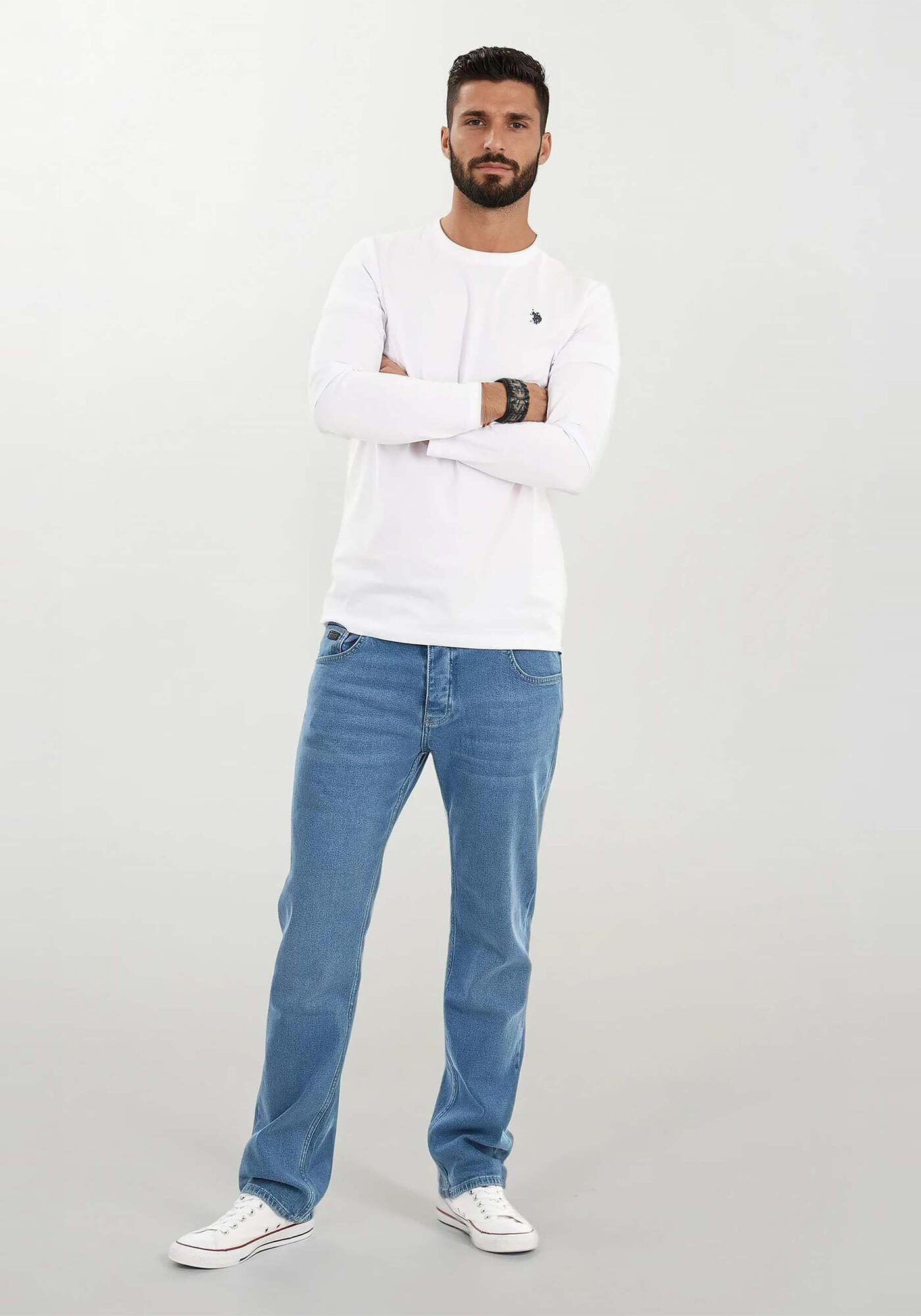 Alessandro Salvarini Comfort-fit-Jeans A.Salvarini Designer Herren Jeans Hose Basic Jeanshose – Bild 3 von 5