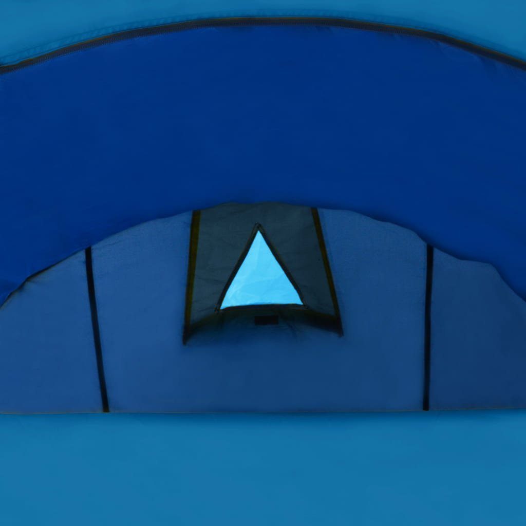vidaXL Vorzelt Campingzelt 4 Personen Hellblau, tlg) Marineblau (4 