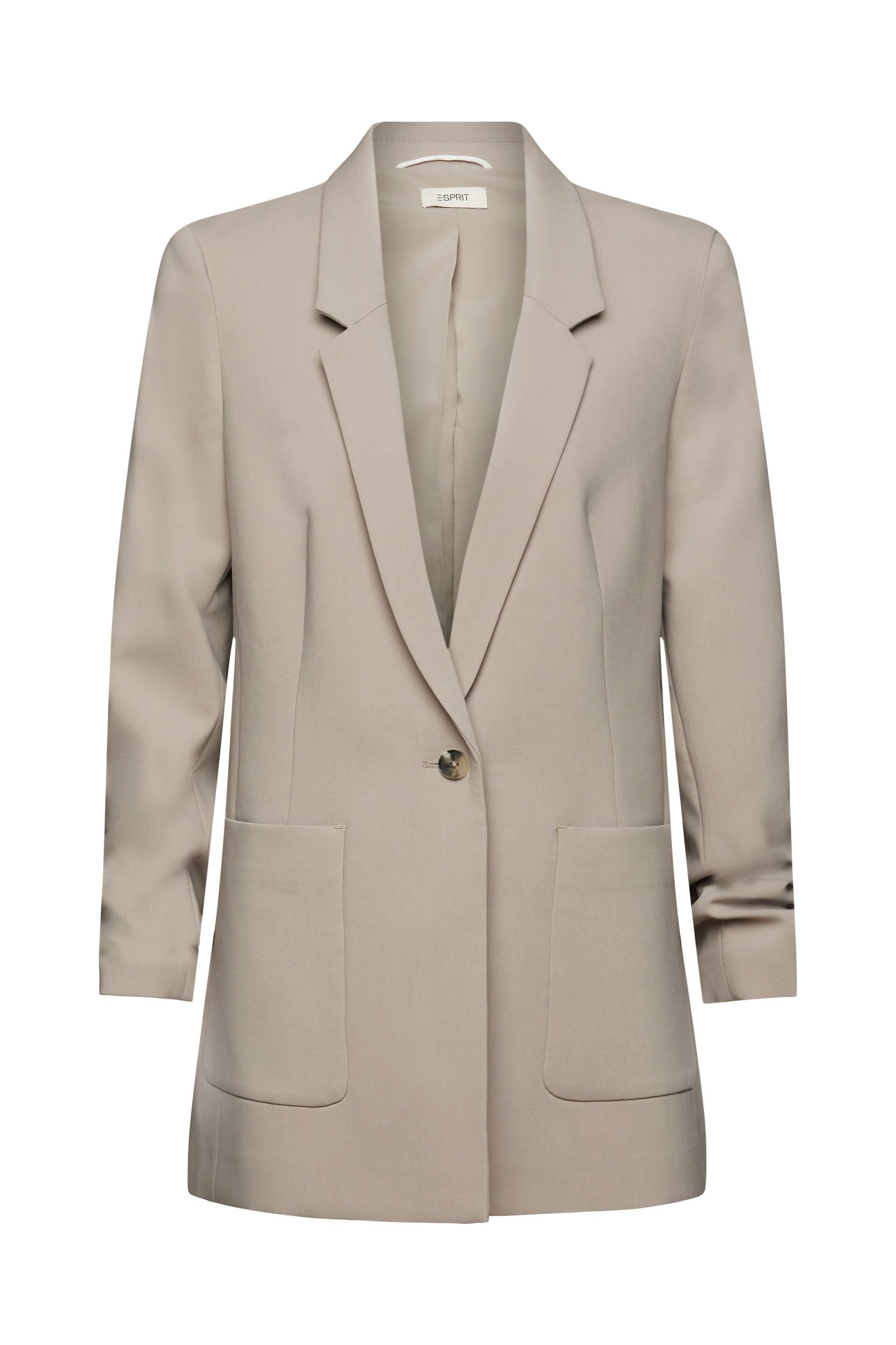 Jackenblazer Blazer mit gerafften Ärmeln
