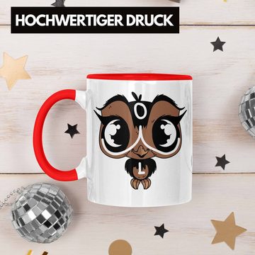 Trendation Tasse Eulen Tasse Geschenk für Eulenliebhaber