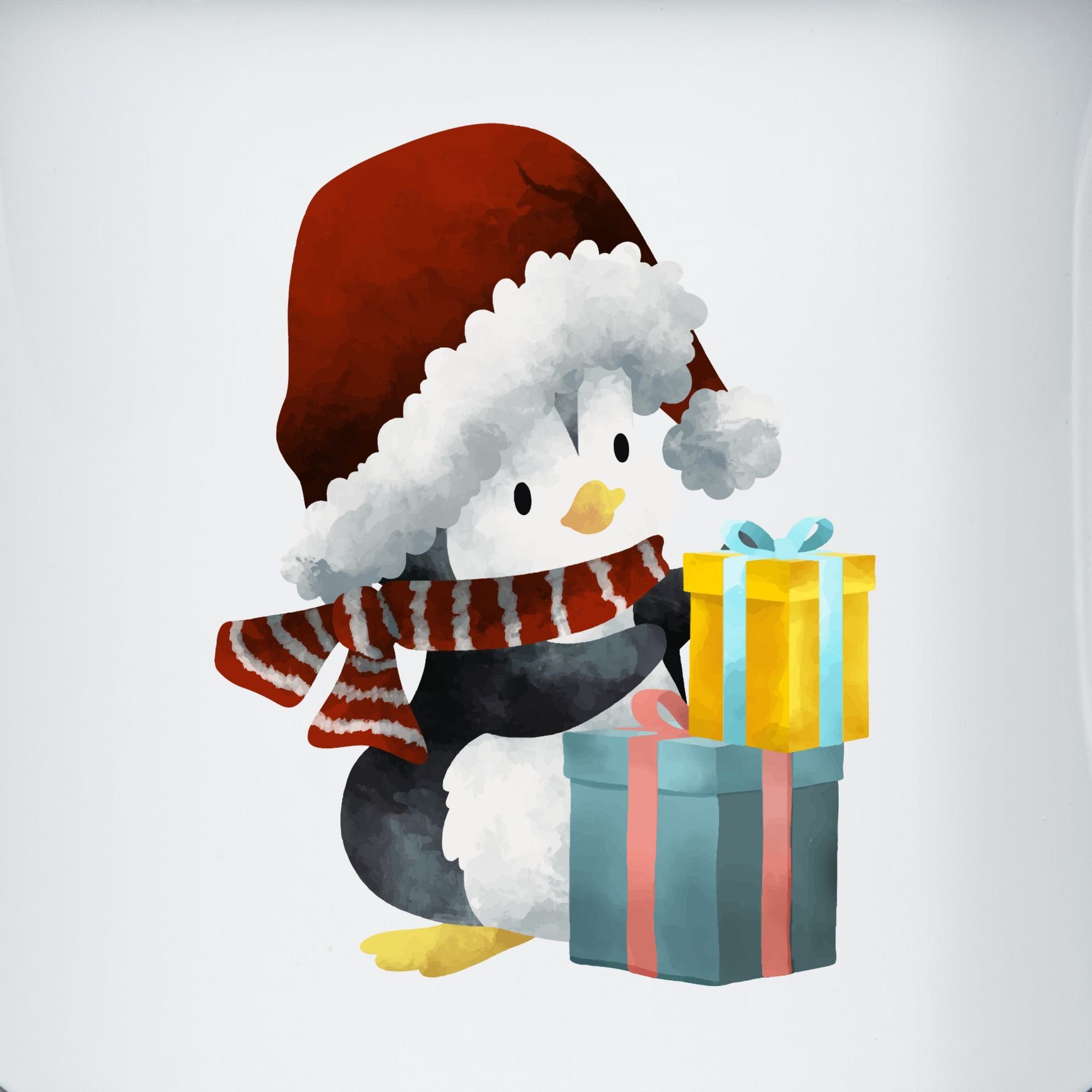 Schwarz Shirtracer Stahlblech, Weihnachten, 2 Pinguin Tasse Weihnachtstasse Weiß