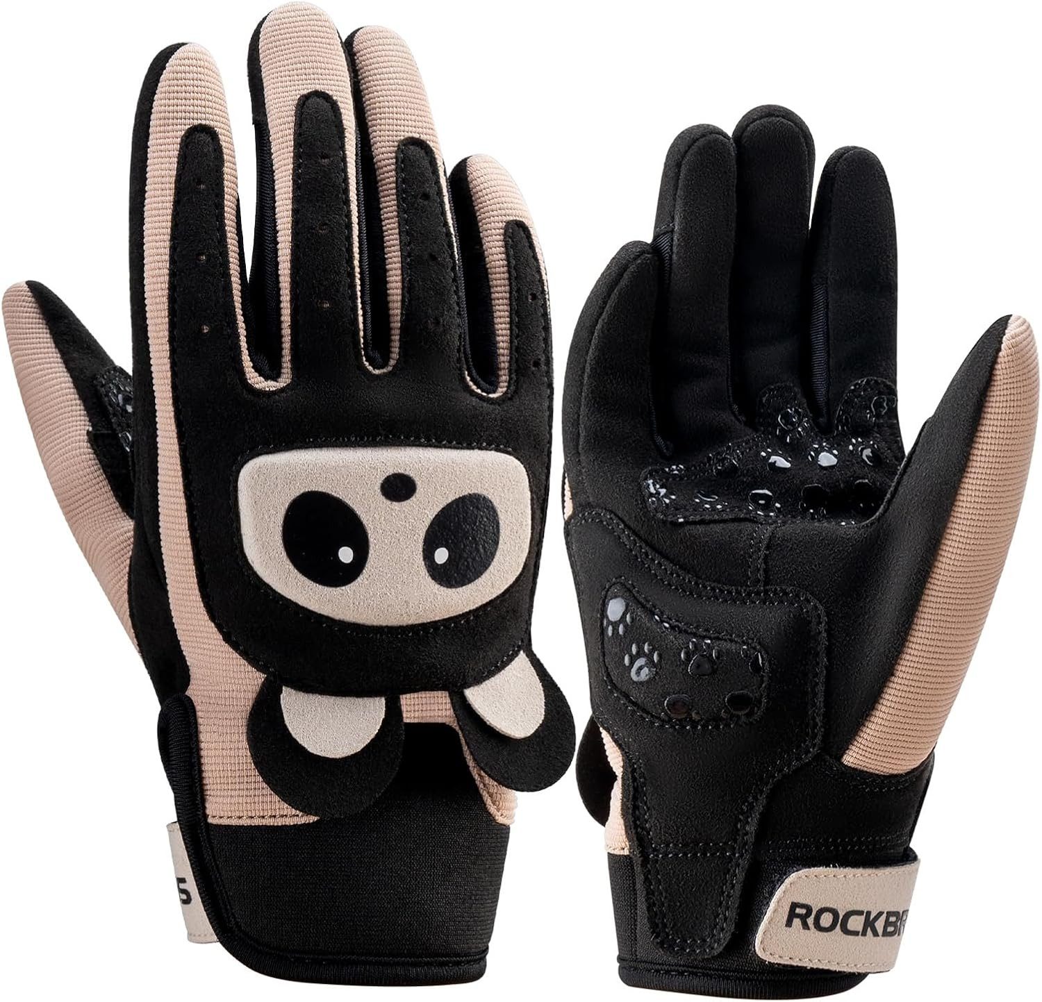 ROCKBROS Fahrradhandschuhe Kinder Fahrradhandschuhe, Anti-Rutsch atmungsaktiv, für MTB & Scooter