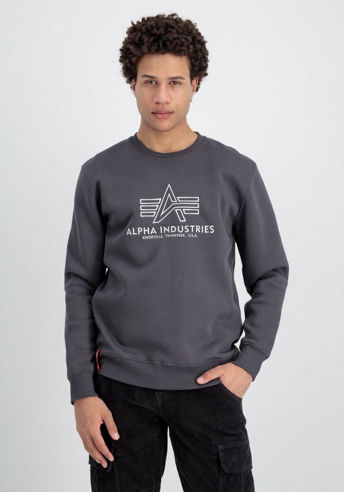 Alpha Embroidery Sweater Industries Industries Men Sweatshirts Basic Sweater - Alpha