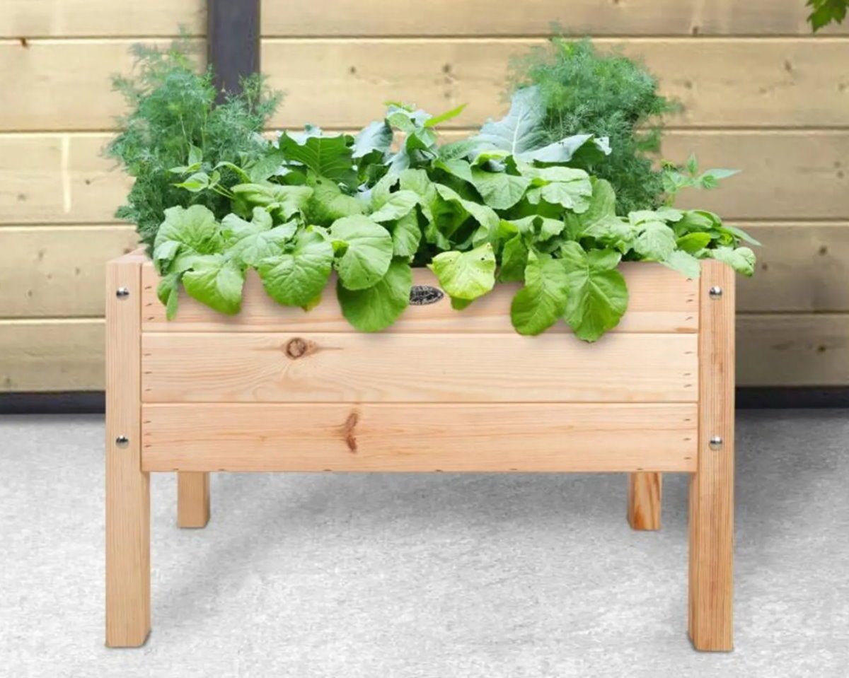 dynamic24 Hochbeet, Holz MiniHochbeet Kinder Frühbeet Beet