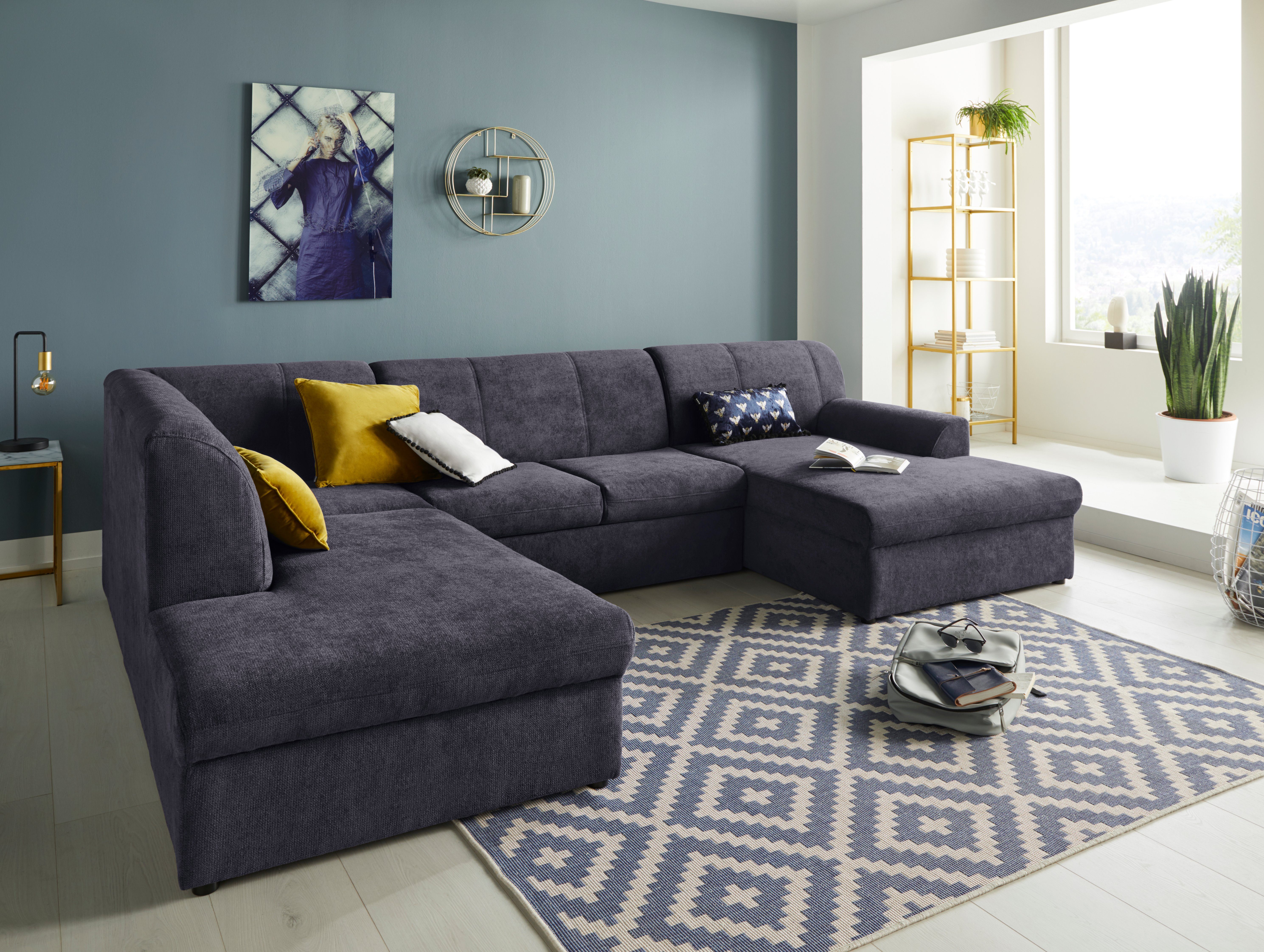 DOMO collection Wohnlandschaft "Topper, elegant und zeitlos, komfortabel, U günstig online kaufen