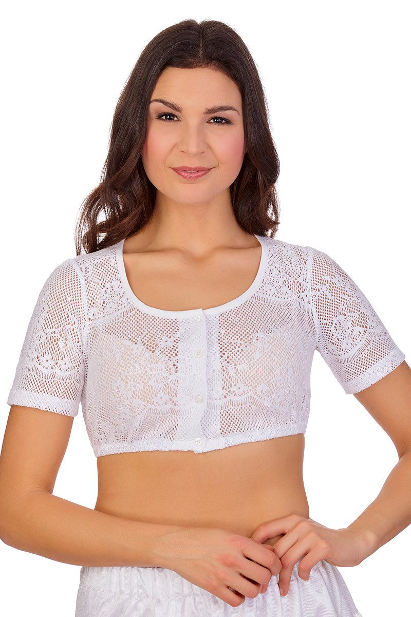 Dirndlbluse Dirndlbluse - CHRISTINE - weiß
