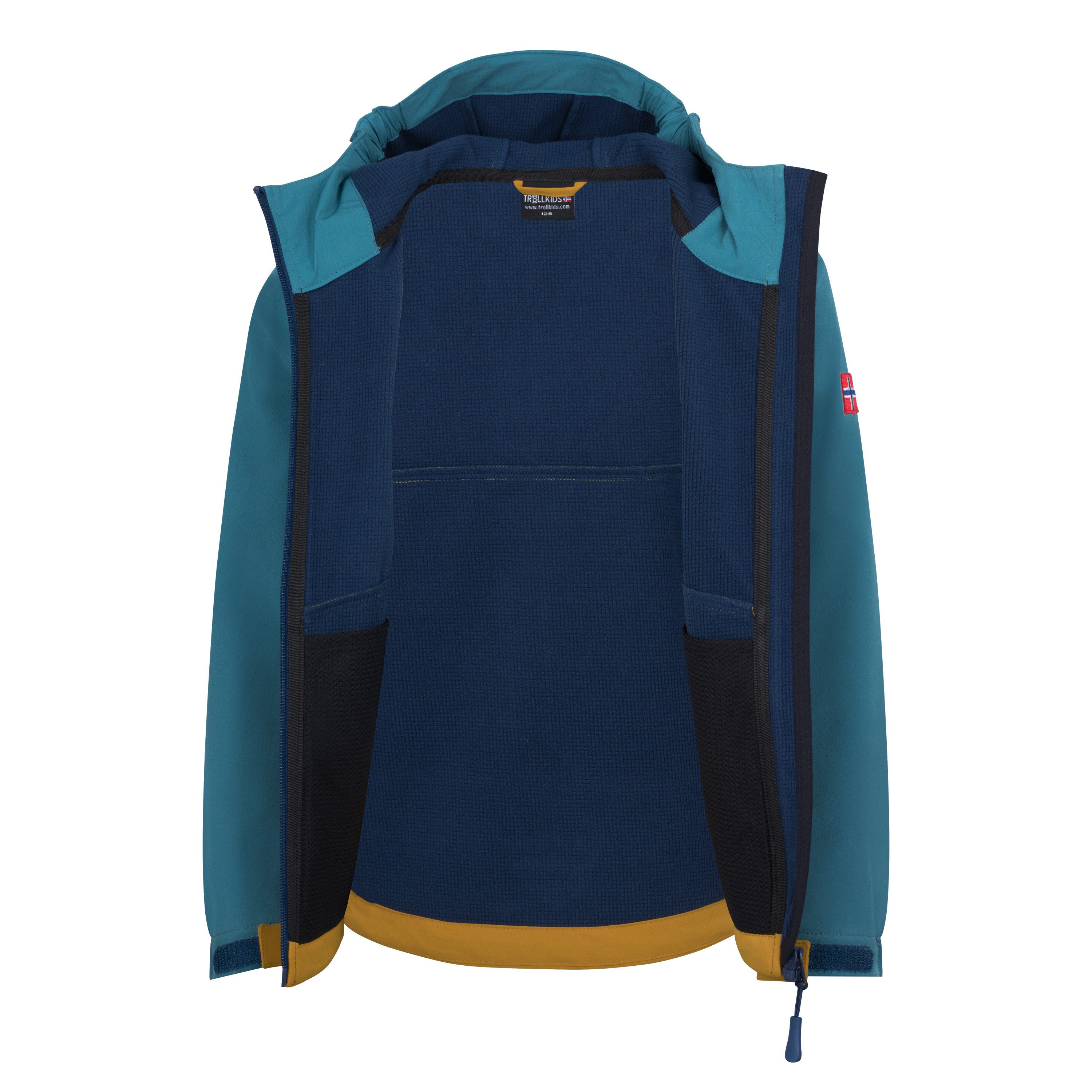 TROLLKIDS Softshelljacke KIDS KRISTIANSAND JACKET für Kinder und Jugendliche geeignet, Langarm-Ausführung – Bild 4 von 4