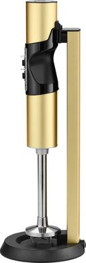 ritter Akku-Stabmixer stilo 7 Plus Trendfarbe Gold, 120 W, mit 4 Aufsätzen aus Edelstahl sowie 2 Mixbechern