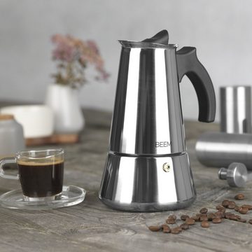BEEM Espressokocher ESPRESSOMAKER - 6 Tassen - silber