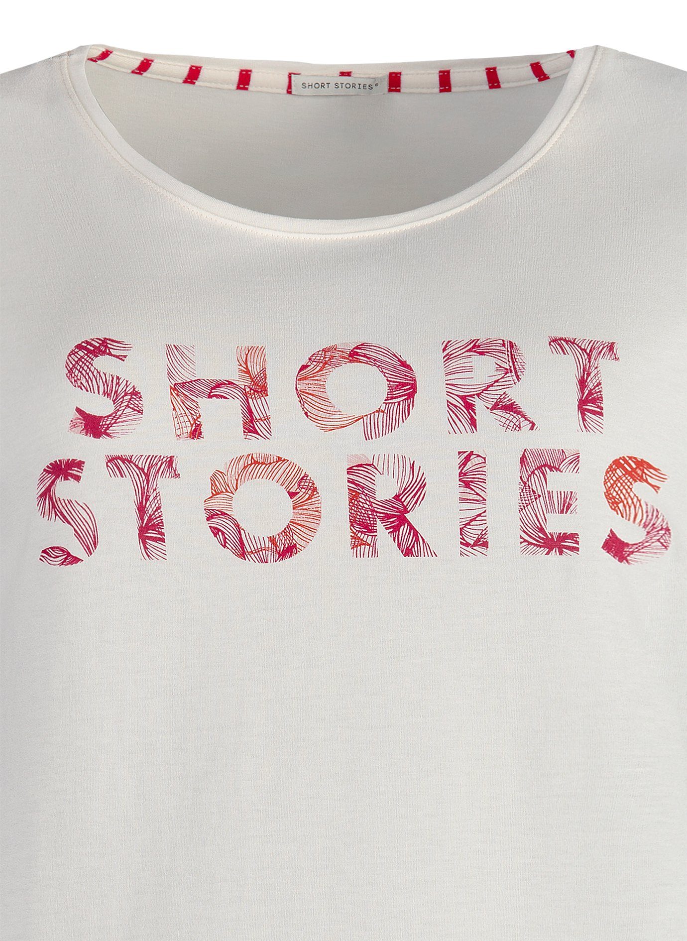 Sanetta Schlafanzug Short Stories Damen Shirt kurzarm Schlafanzugoberteil