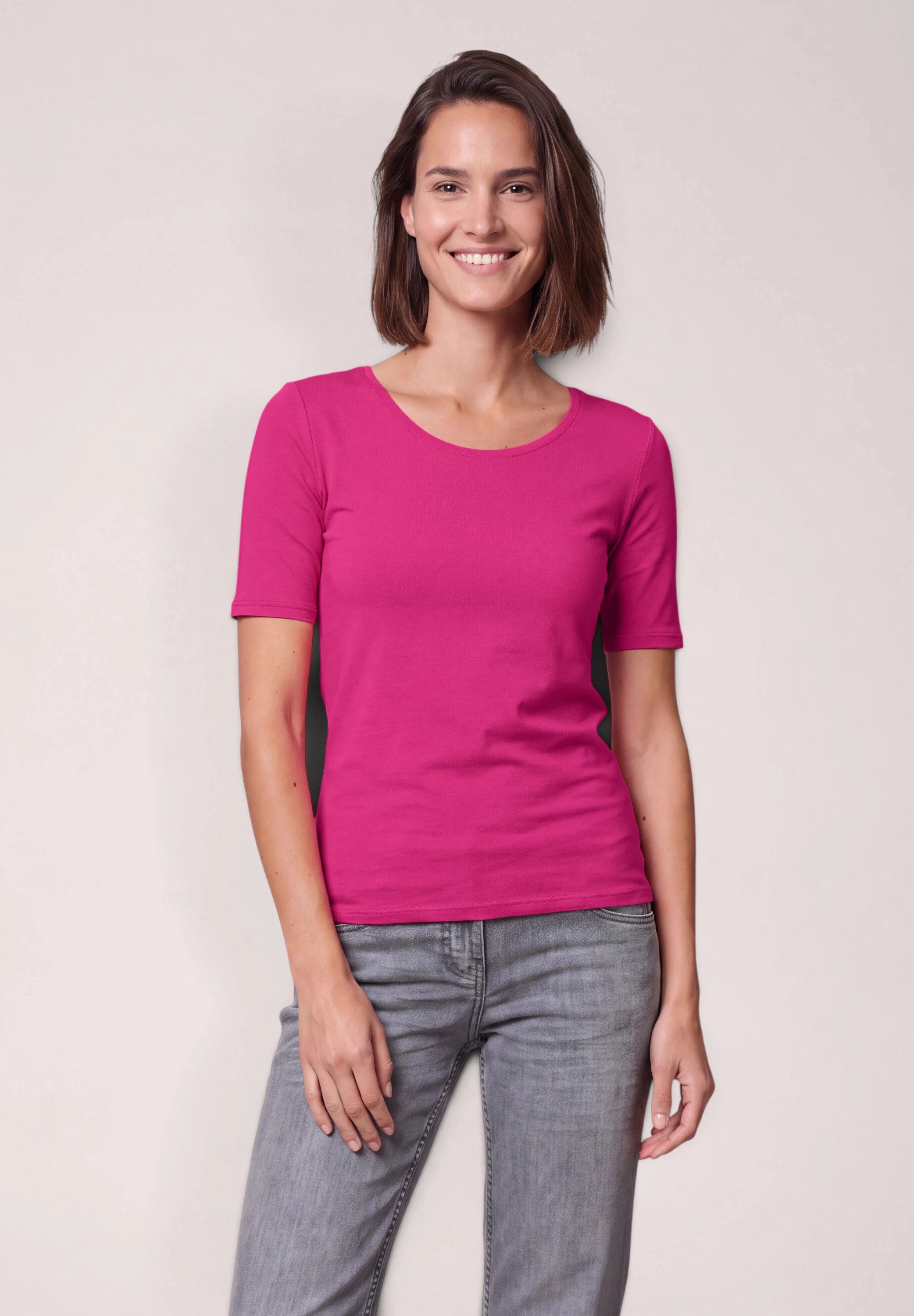 CECIL T-Shirt in Unifarbe