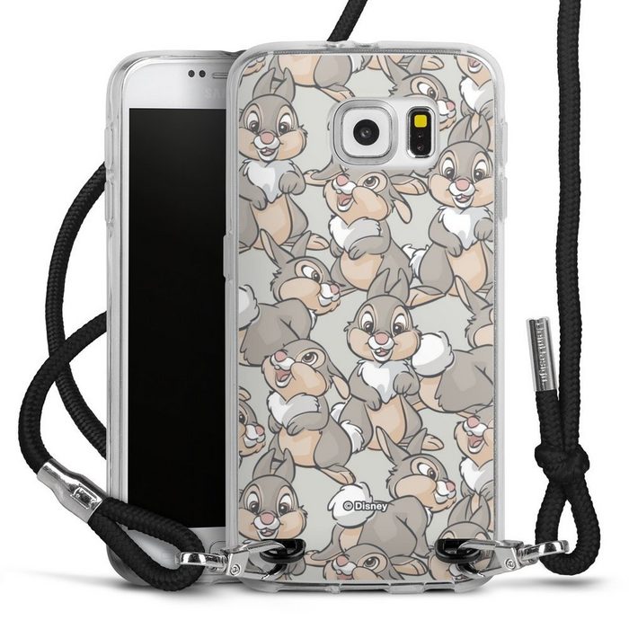 DeinDesign Handyhülle Disney Klopfer Bambi Thumper Pattern Samsung Galaxy S6 Handykette Hülle mit Band Case zum Umhängen