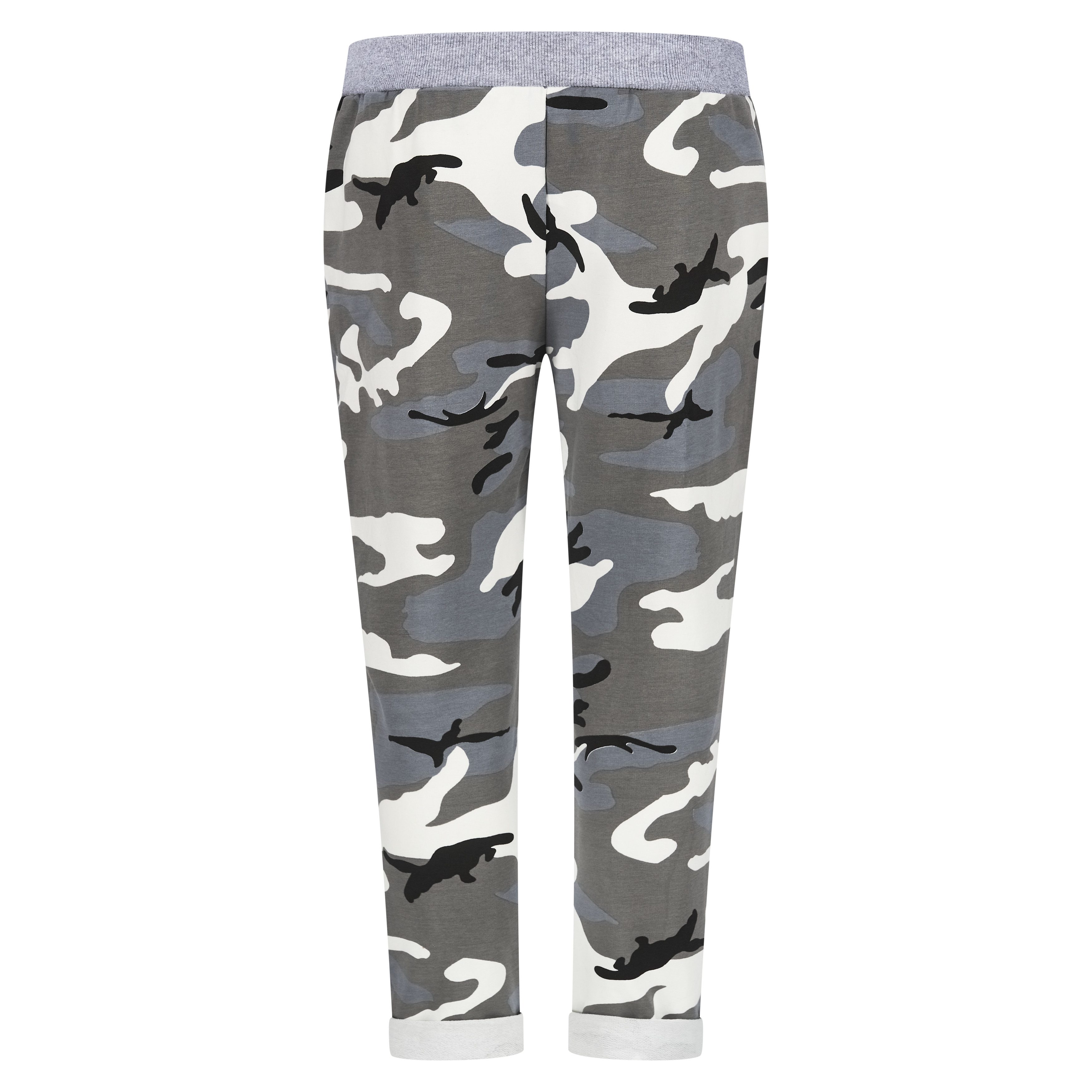 Mississhop Chinohose Damen Hose Blumen Jogginghose Baumwolle gemustert M. 287