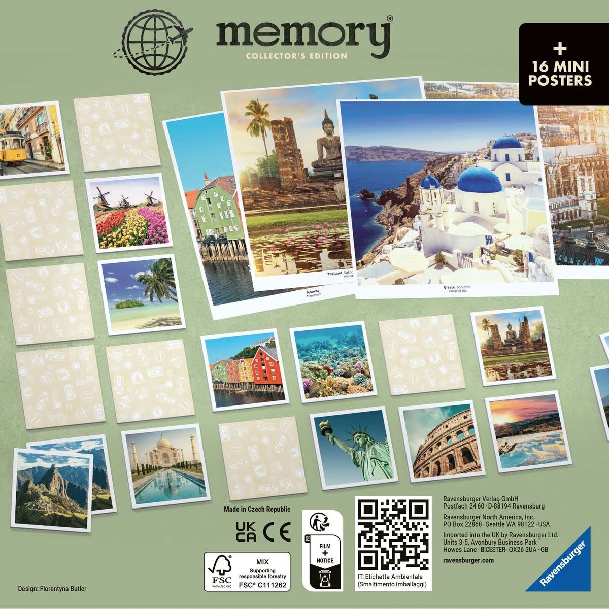 Ravensburger Spiel Collectors' memory® Travel, Merkspiel, Made in Europe