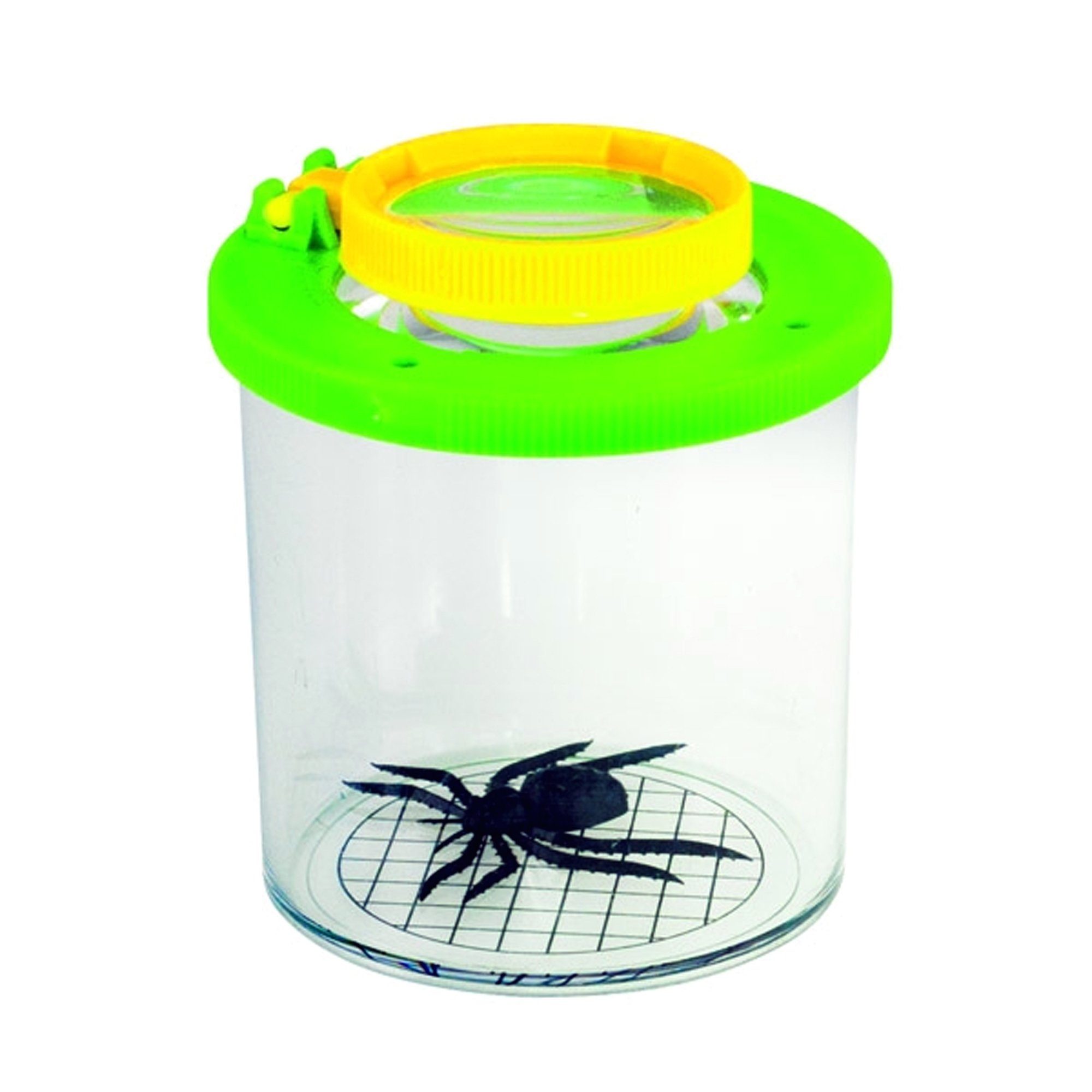 Edu-Toys Becherlupe Lupendose Becherlupe Insektenlupe grün, 2 bis 10 Stück bitte Variante auswählen, 2-tlg., wie für die Varianten notiert, mit Luftlöchern und mm-Skala