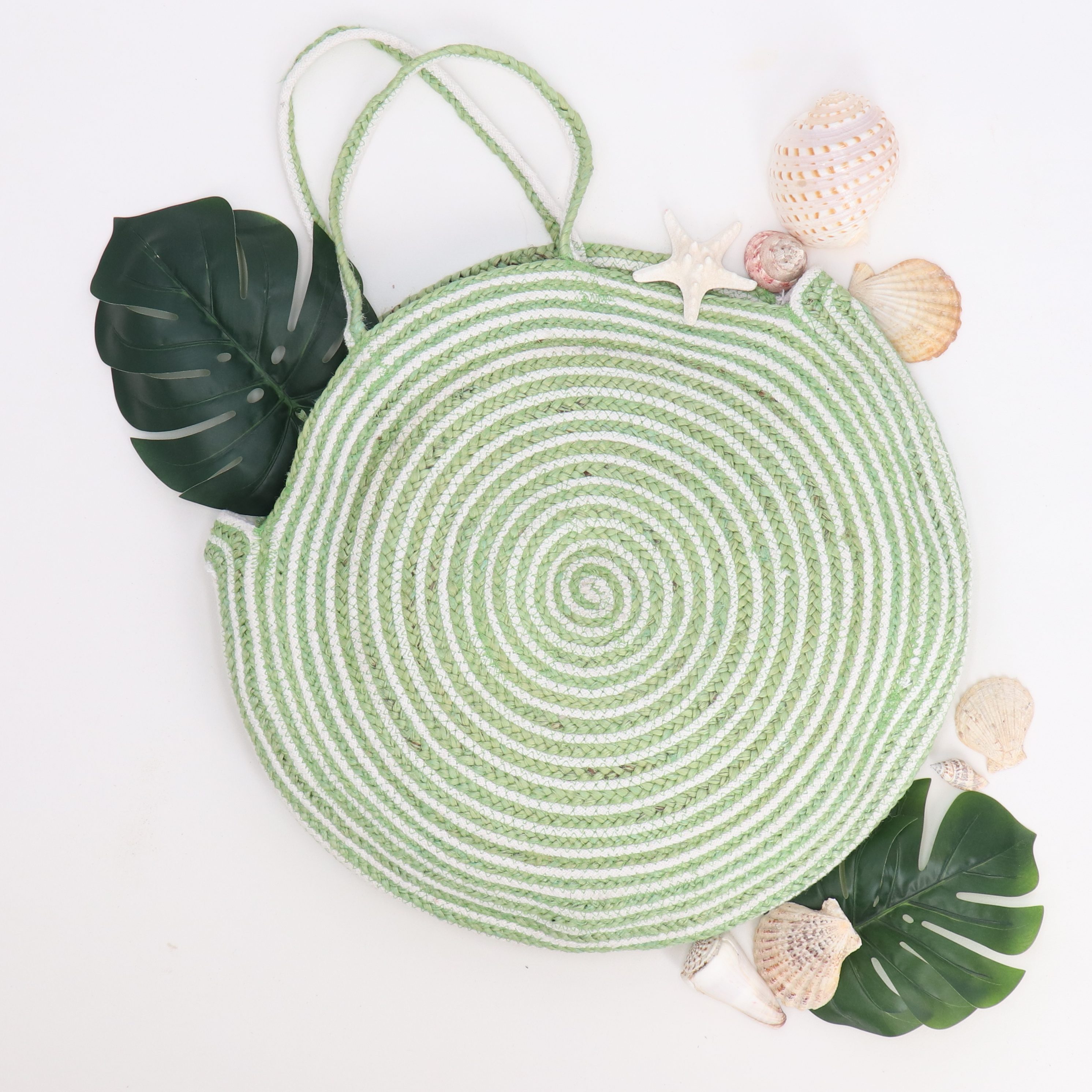 halsüberkopf Accessoires Strandtasche Tasche Jute, rund günstig online kaufen