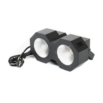 lightmaXX Discolicht, LED Blinder, 2x50 Watt COB LEDs, Warmweiß, Leistungsstarker