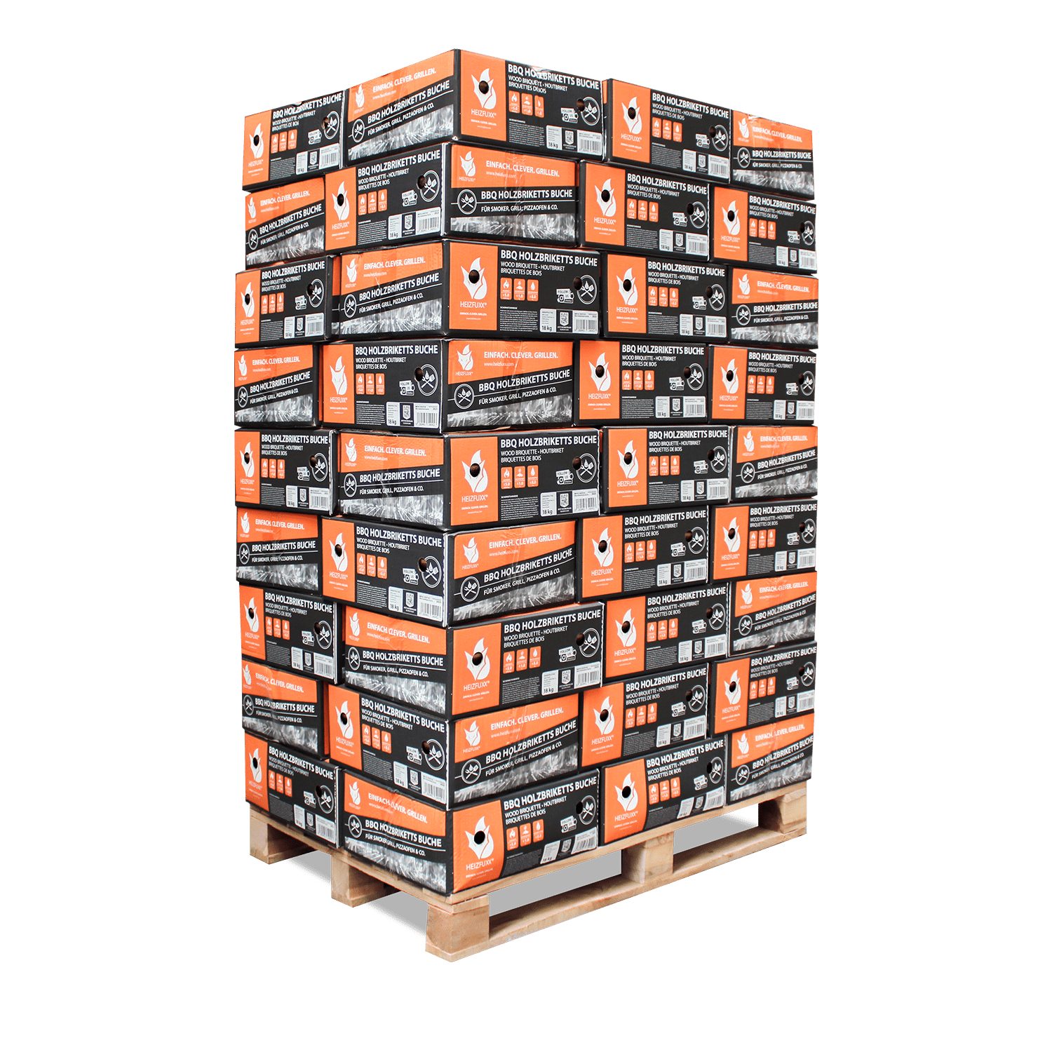 HEIZFUXX Holzbriketts, 972 kg, (Palette, 54-St) günstig online kaufen